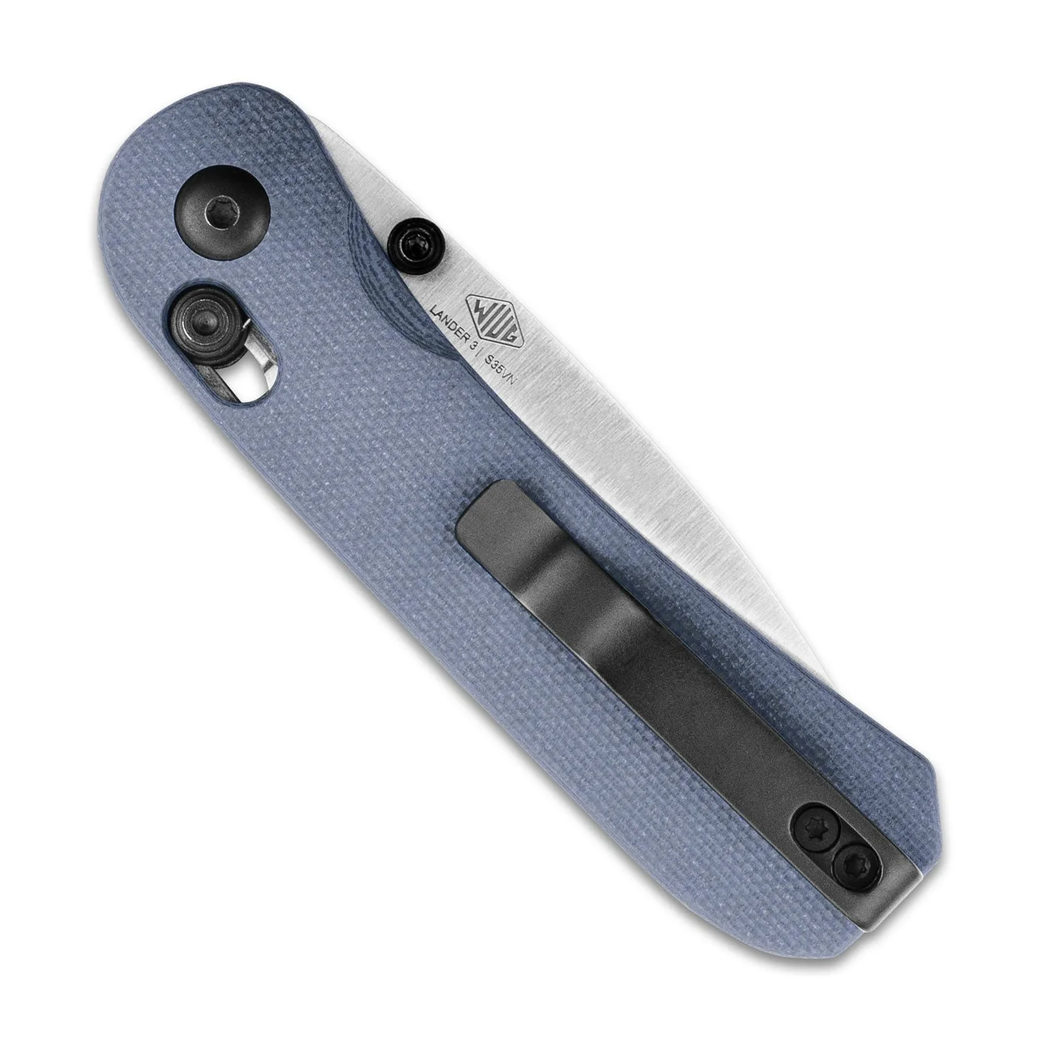 Lander 3 Pocket Knife - Horizon Blue G10 - Clutch Lock - Image 3