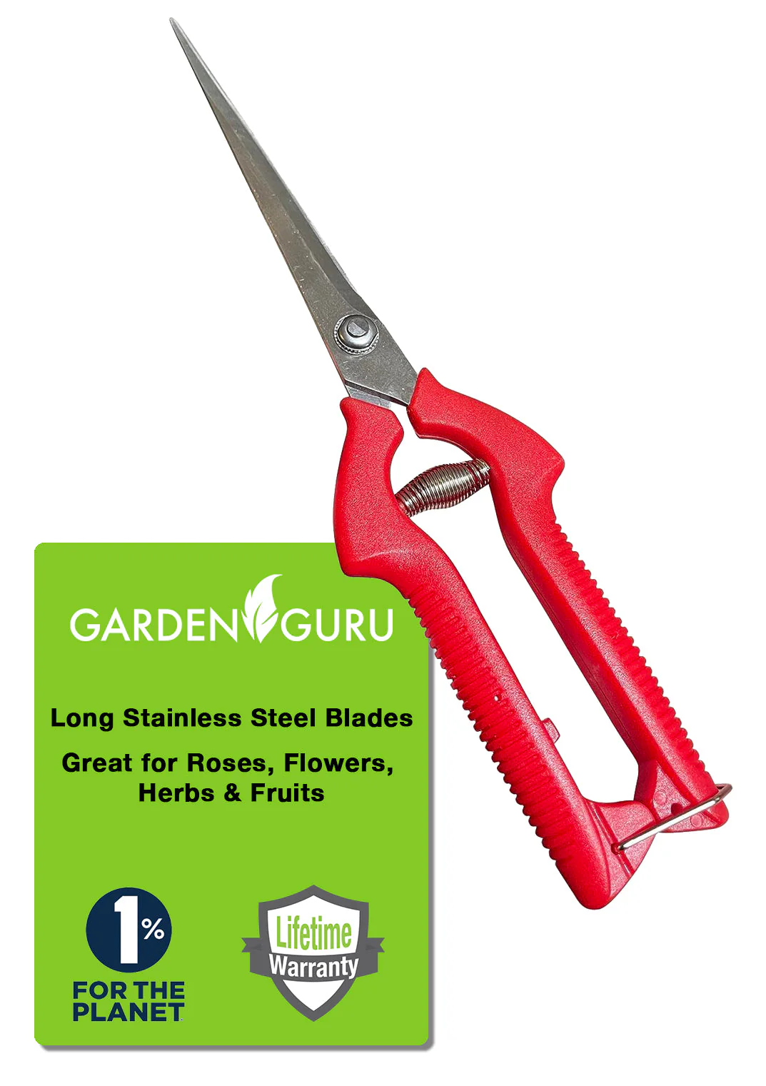 Long Blade Garden Pruning Snips Clippers - Image 2