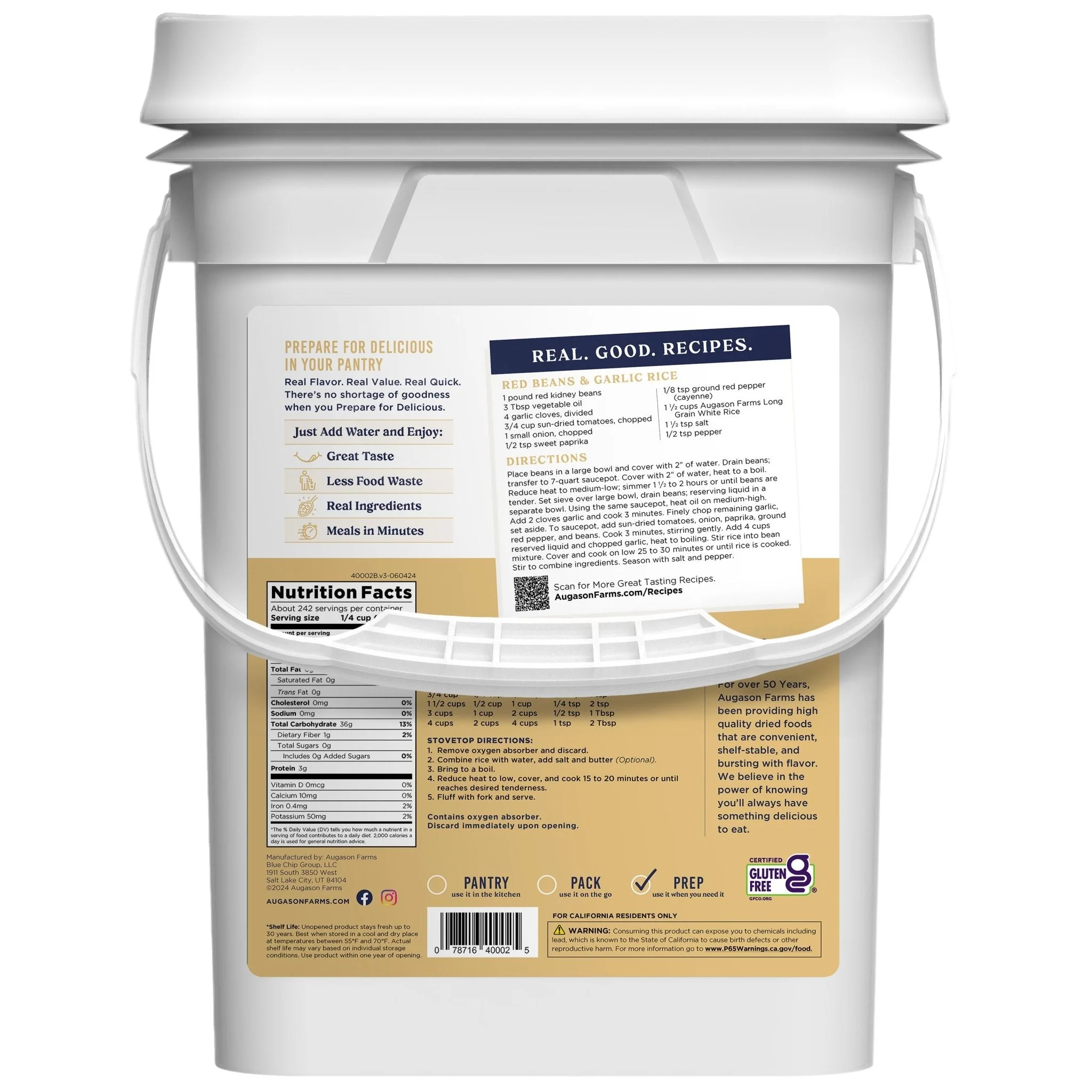 Long Grain White Rice, 242 Servings - Image 2