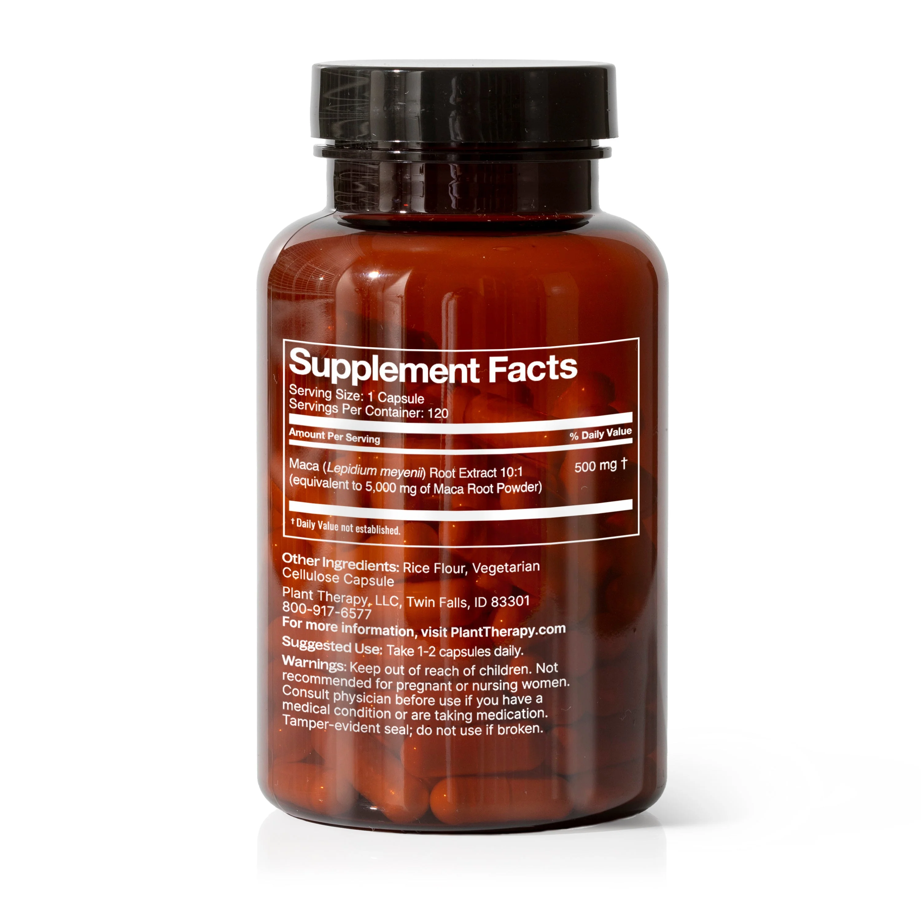Maca Root Herbal Supplement - 120 Capsules - Image 3