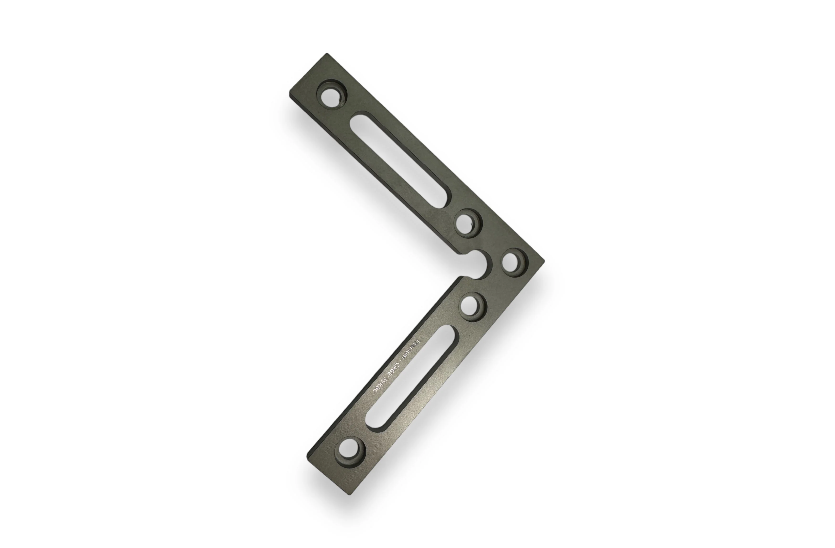 Machined L Square Ruler - Indestructible Titanium - Image 2