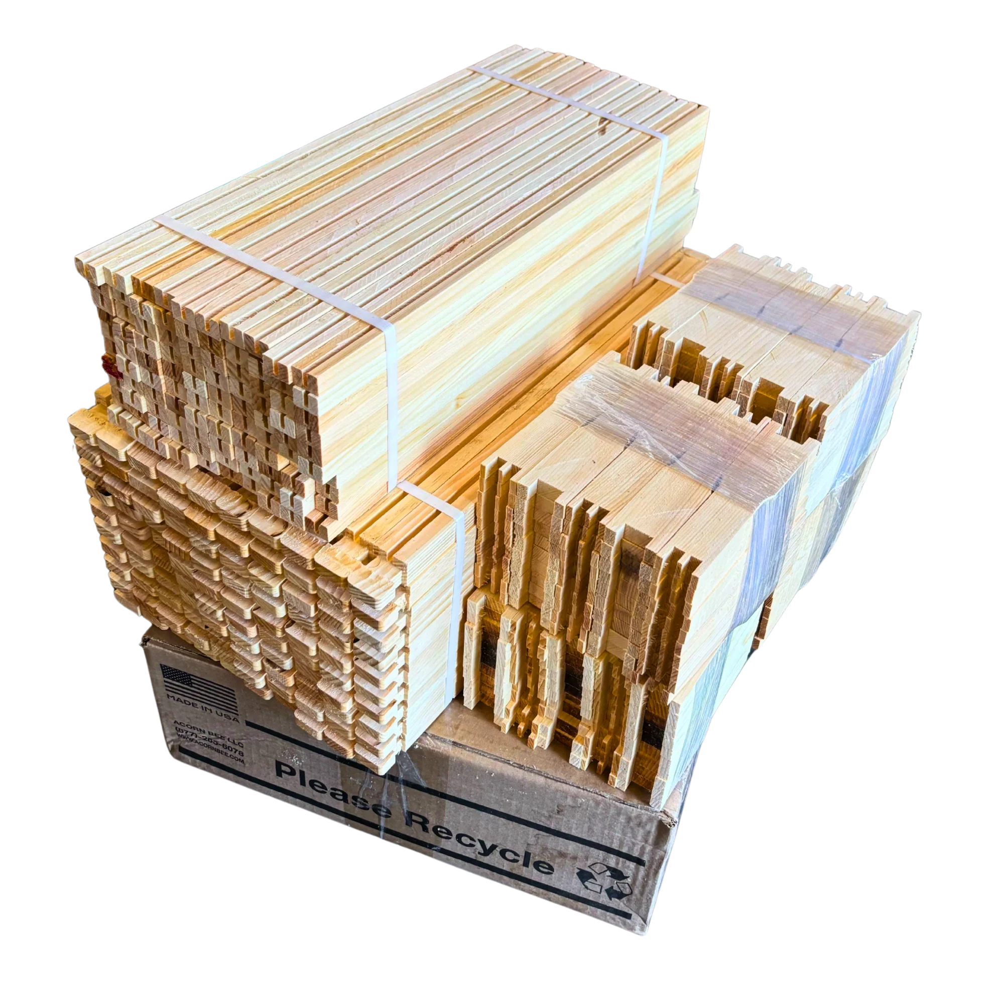 Medium 6 1/4-Inch Frame, Grooved Top / Grooved Bottom With Double Wax Foundation - Image 11