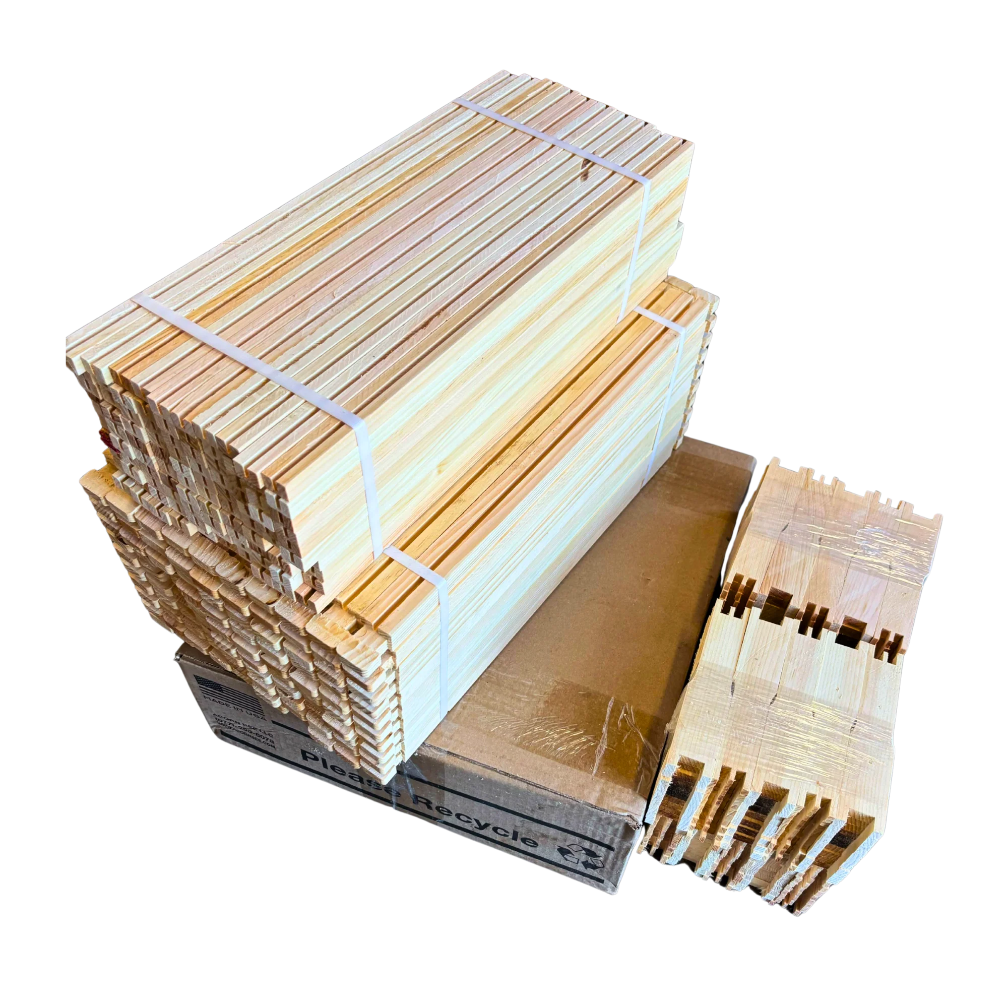 Medium 6 1/4-Inch Frame, Grooved Top / Grooved Bottom With Double Wax Foundation - Image 12