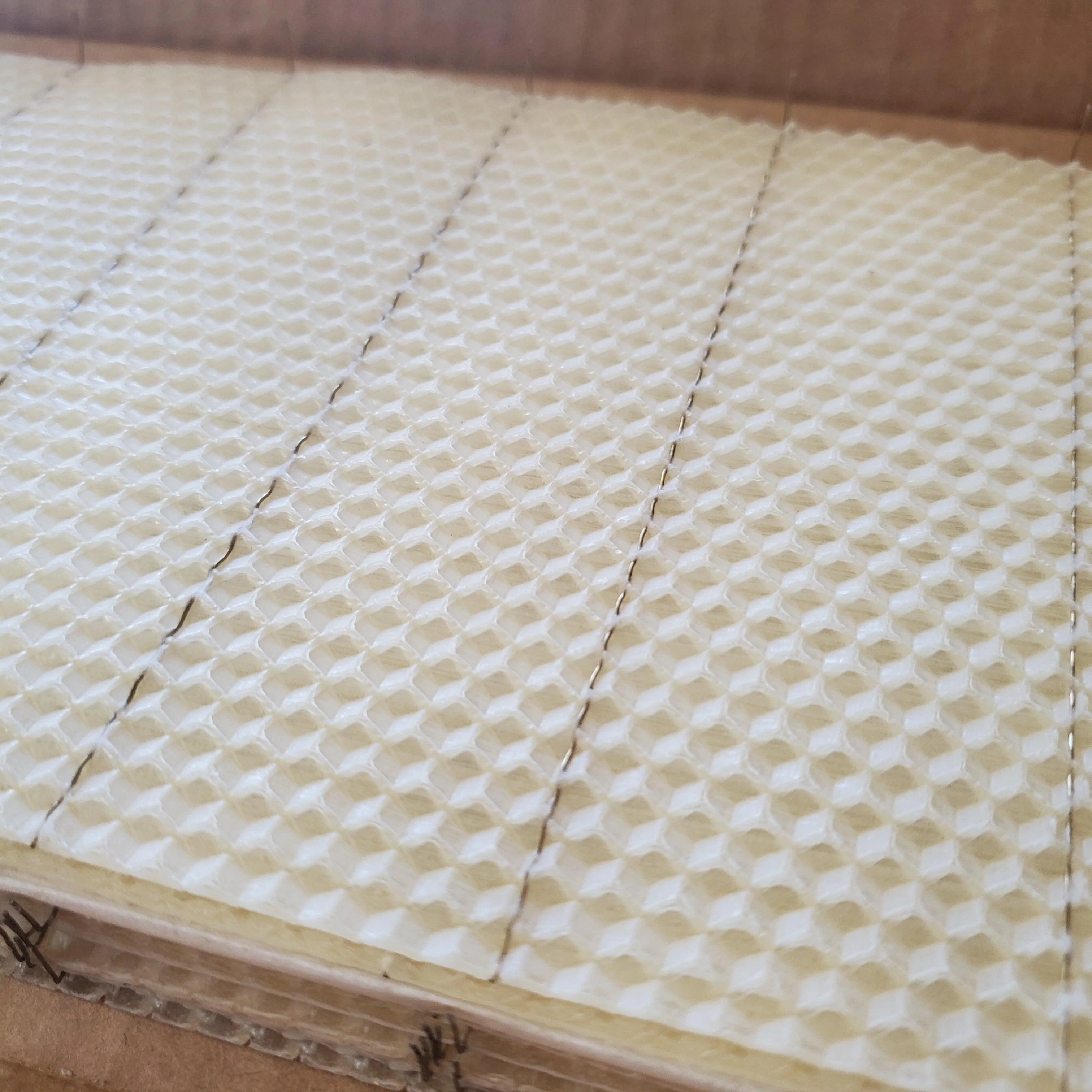 Medium Beeswax Foundation - Wired With Hooks - 5 5/8-inch - Image 5