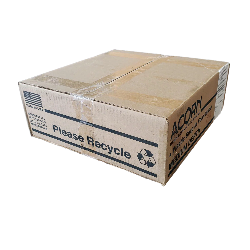 Medium, Black Plastic Foundation with Double Beeswax - Image 3
