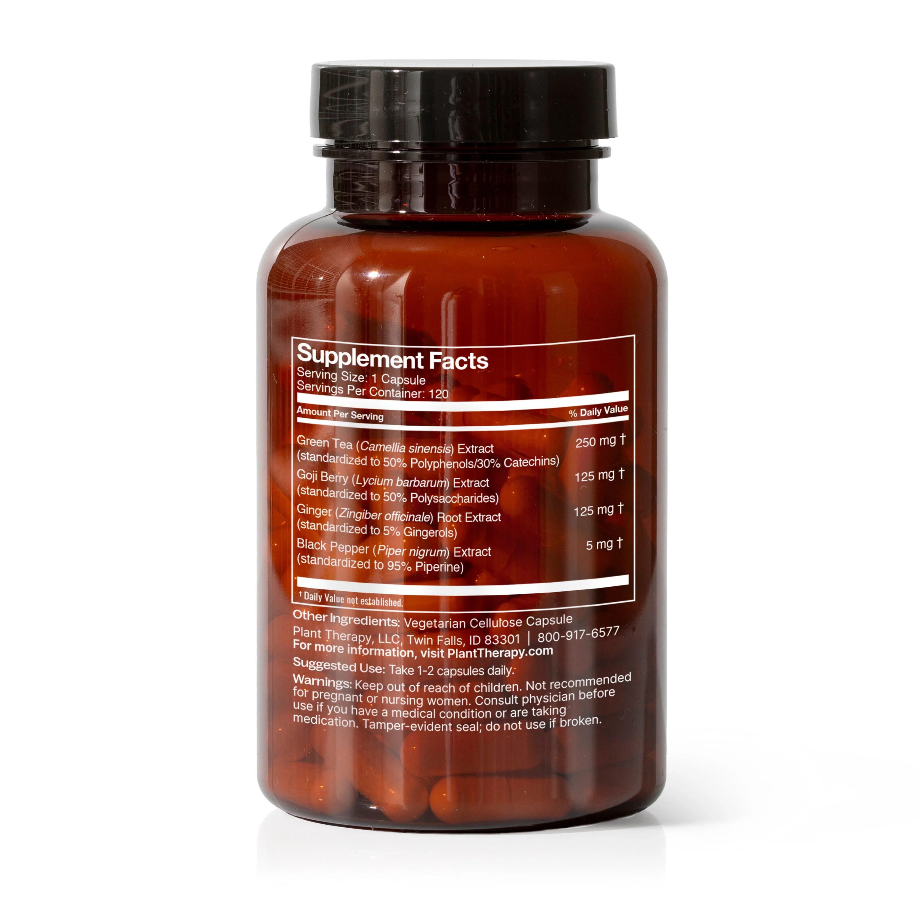 Metabolism Boost Herbal Supplement - 120 Capsules - Image 3