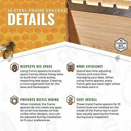 Metal Frame Spacers for 10-Frames - Image 2