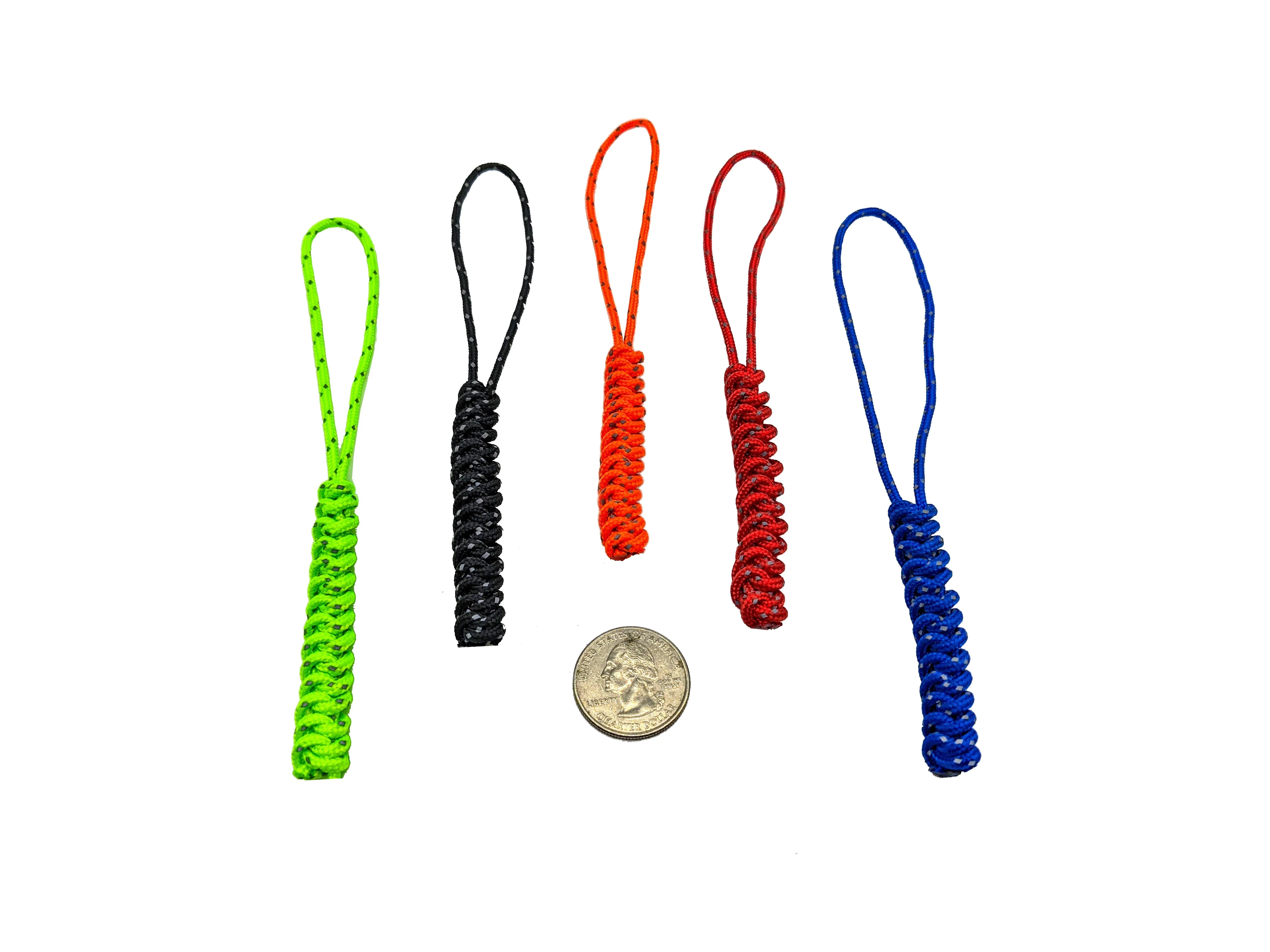 Micro Reflective Boa Spiral Knot Lanyard ( 5 Pack ) - Image 2