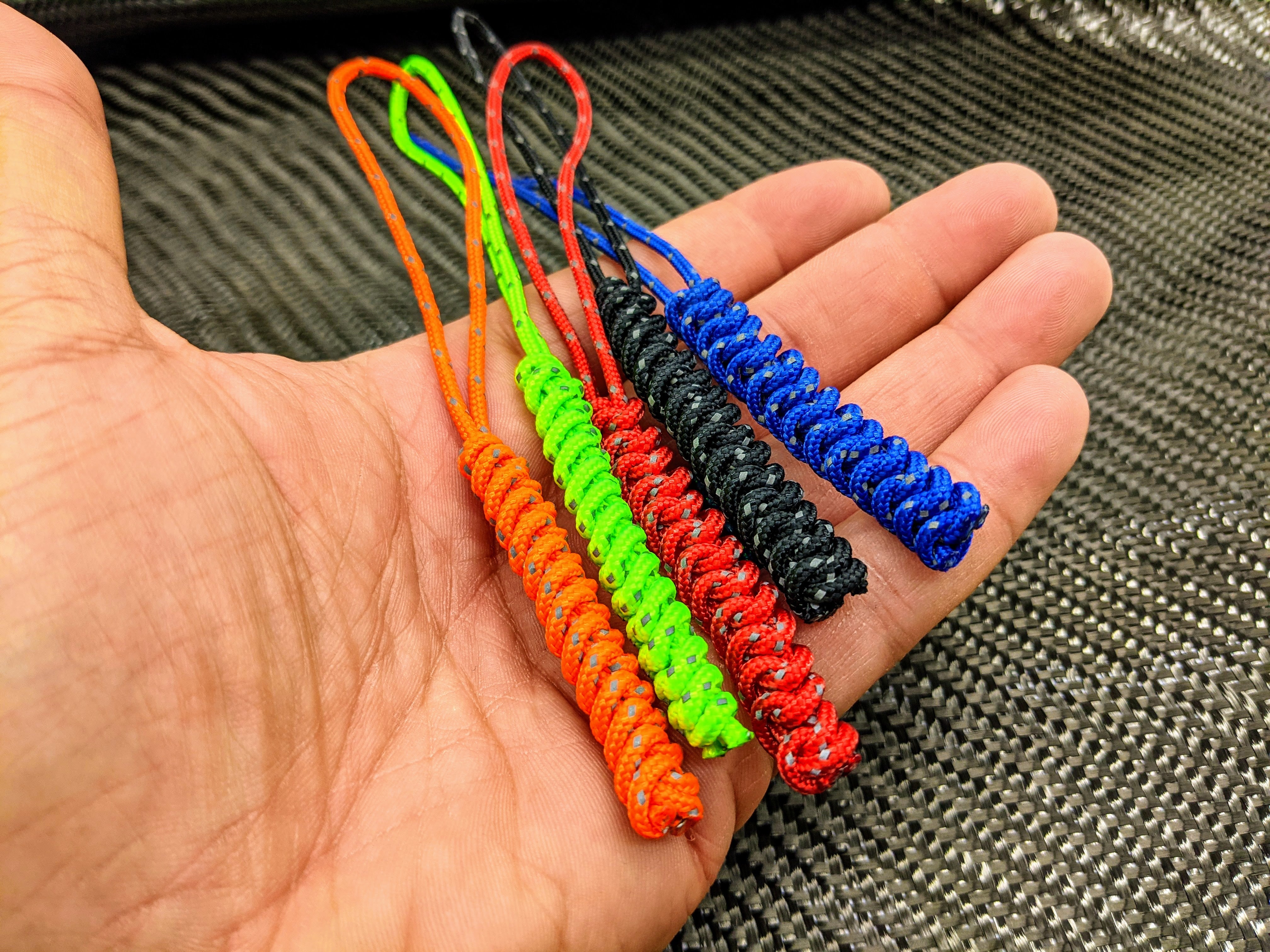Micro Reflective Boa Spiral Knot Lanyard ( 5 Pack ) - Image 5