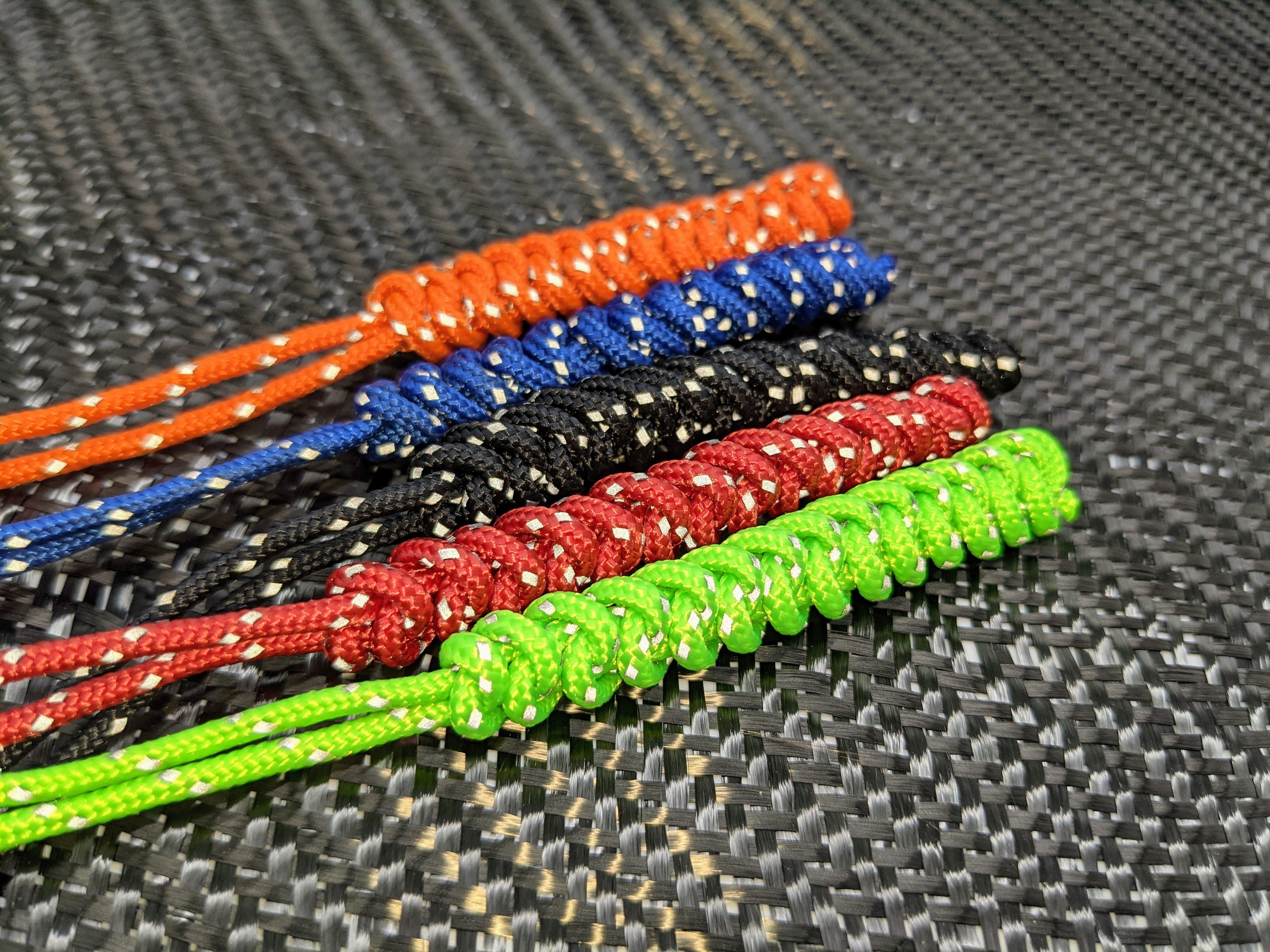 Micro Reflective Boa Spiral Knot Lanyard ( 5 Pack ) - Image 6