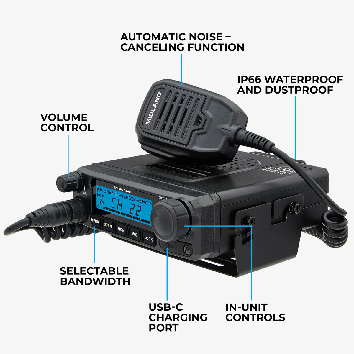Midland GMRS MXT500AGR | 50-Watt Harvest Bundle - Image 2