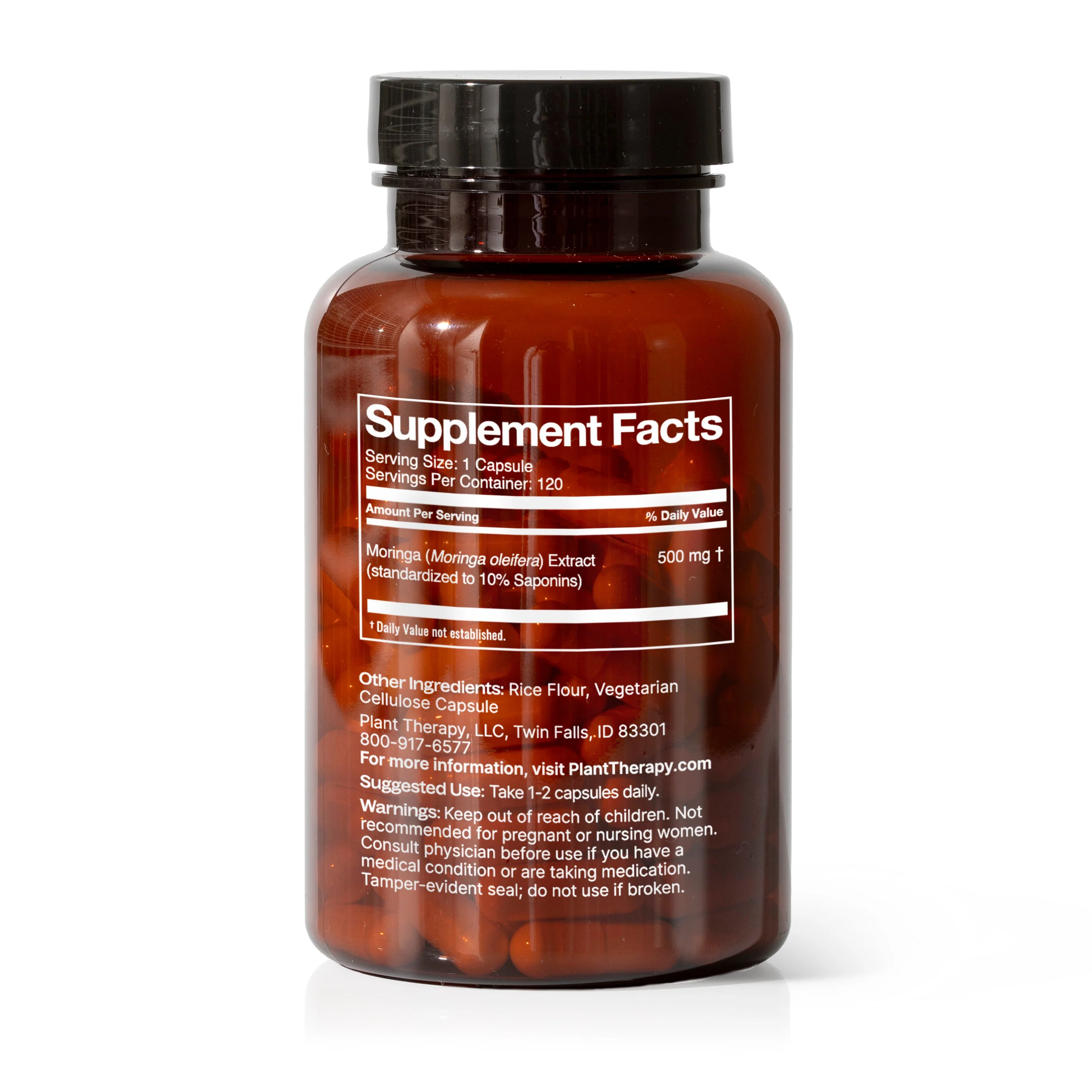 Moringa Herbal Supplement - 120 Capsules - Image 3
