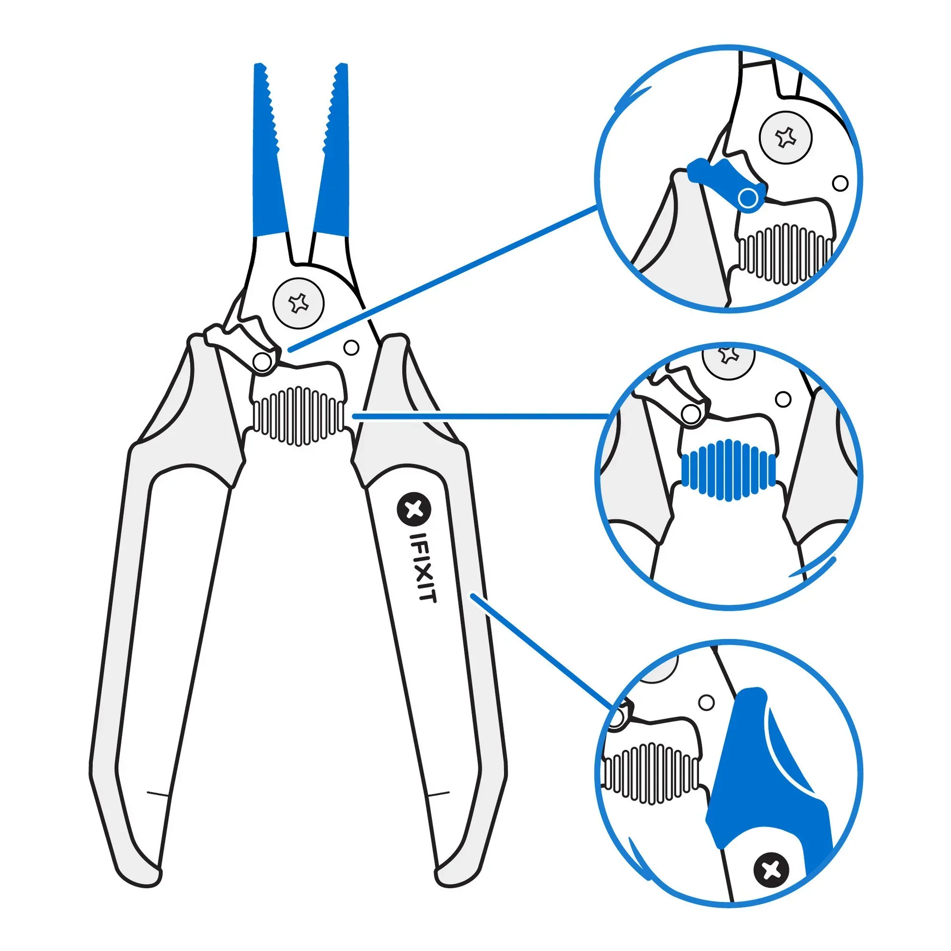 Needle Nose Pliers With Locking Mandible - IFIXIT - - Image 3