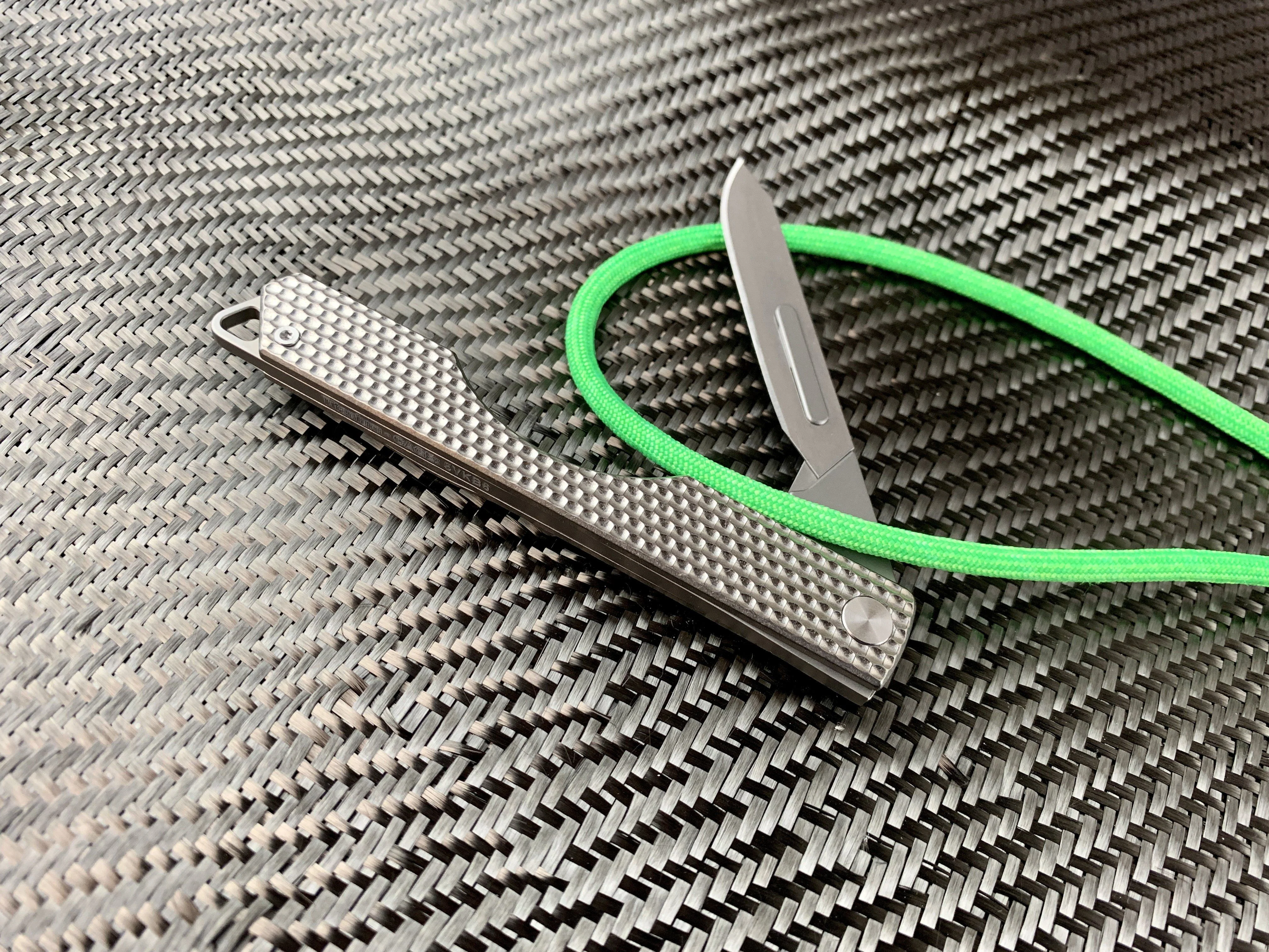 Oversized - Folding Titanium Craft Scalpel Knife + Case + Spare Blades! - Image 14