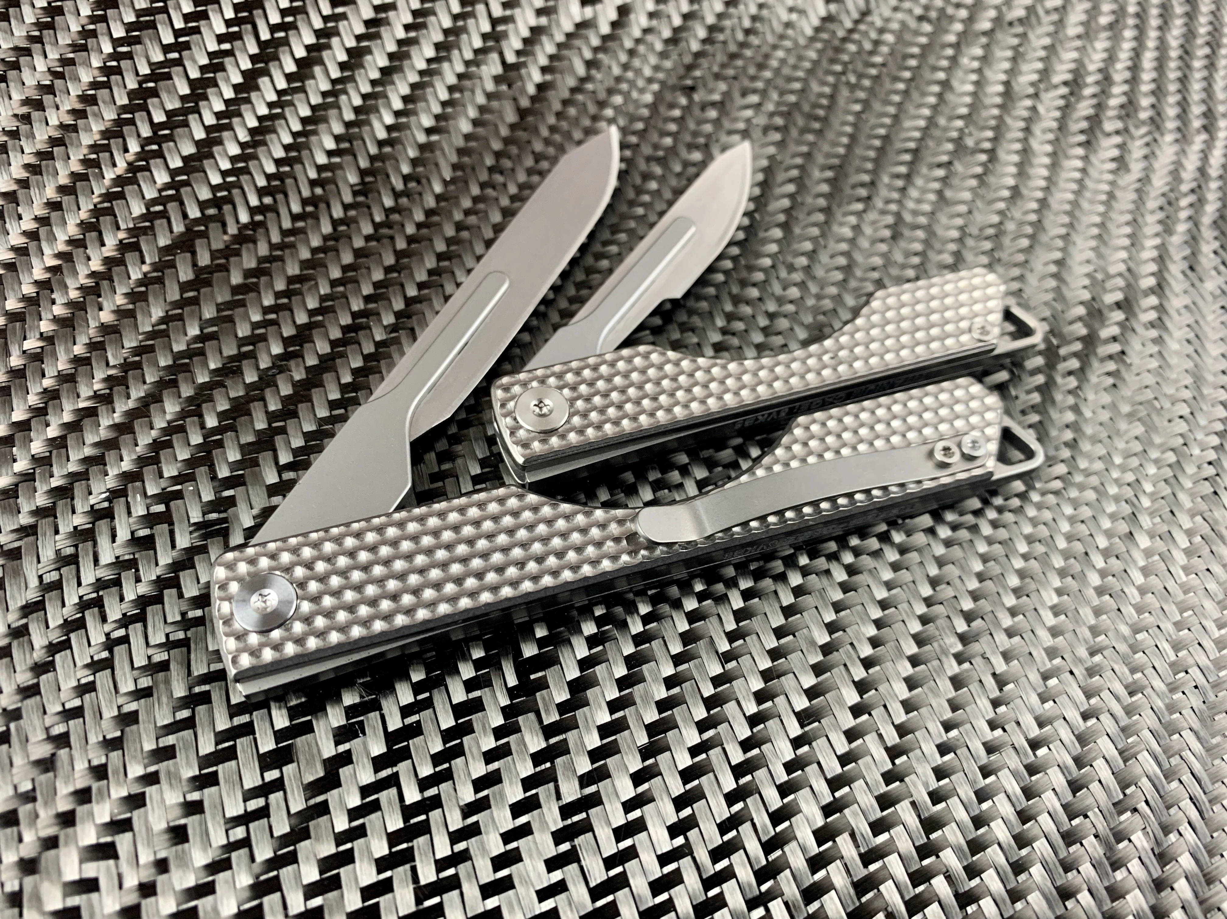 Oversized - Folding Titanium Craft Scalpel Knife + Case + Spare Blades! - Image 23