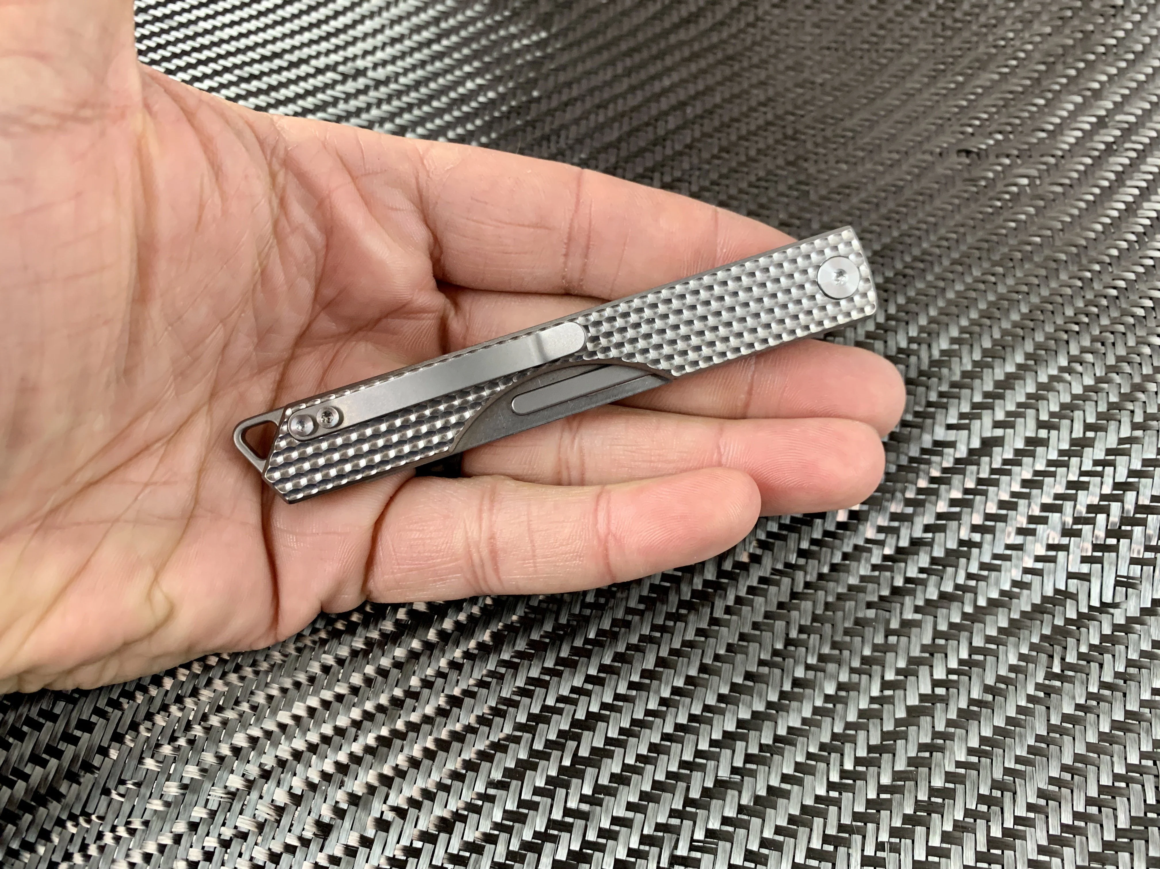 Oversized - Folding Titanium Craft Scalpel Knife + Case + Spare Blades! - Image 6