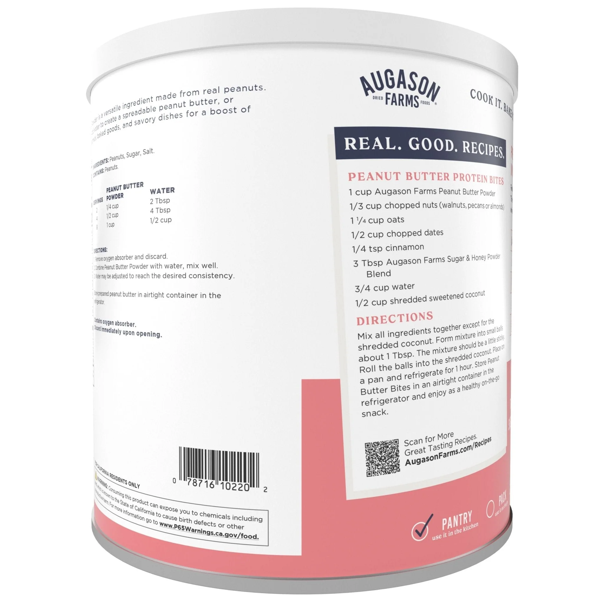 Peanut Butter Powder Can, 60 Servings - Image 2