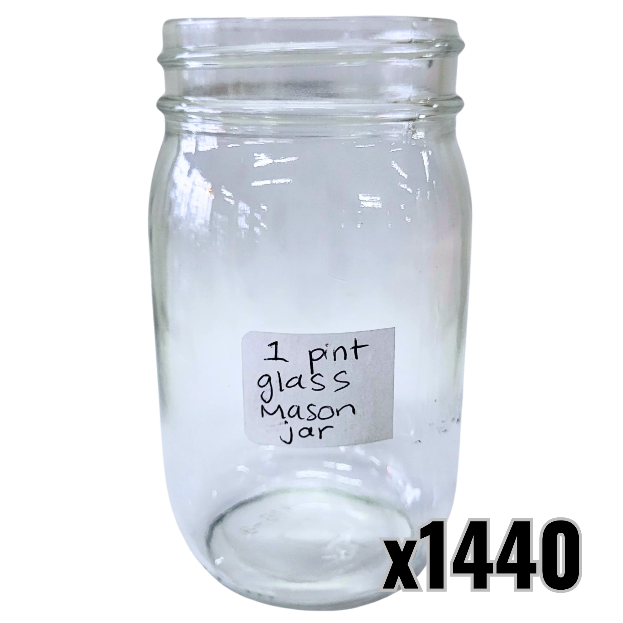 Pint Glass Mason Jar - 16 oz - Image 5