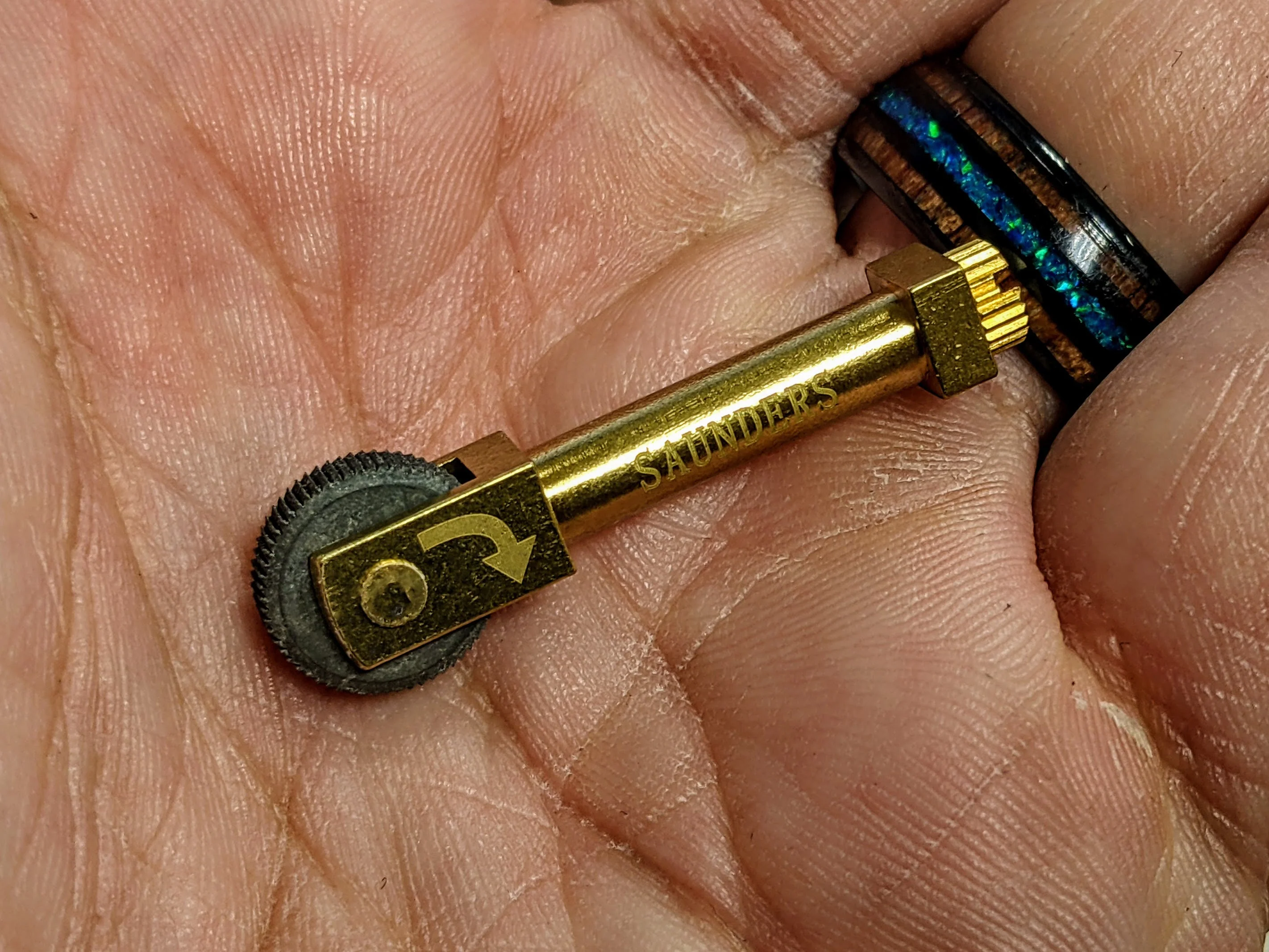 PSK ( Personal Safety Kit ) Brass Flint Wheel Sparker - Image 3