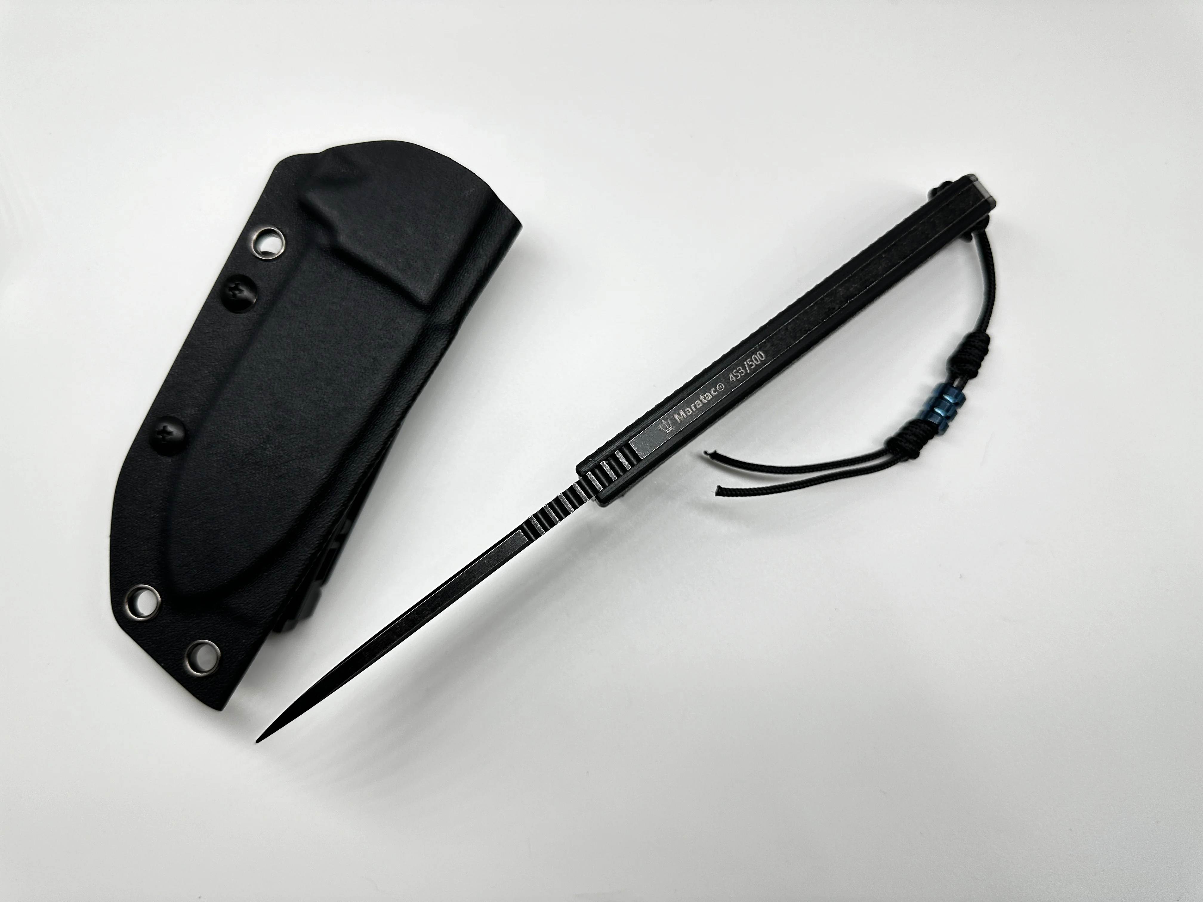 R4A - Ready 4 Action Knife / D2 Fixed Blade ( G10 Black Scales ) - Image 2