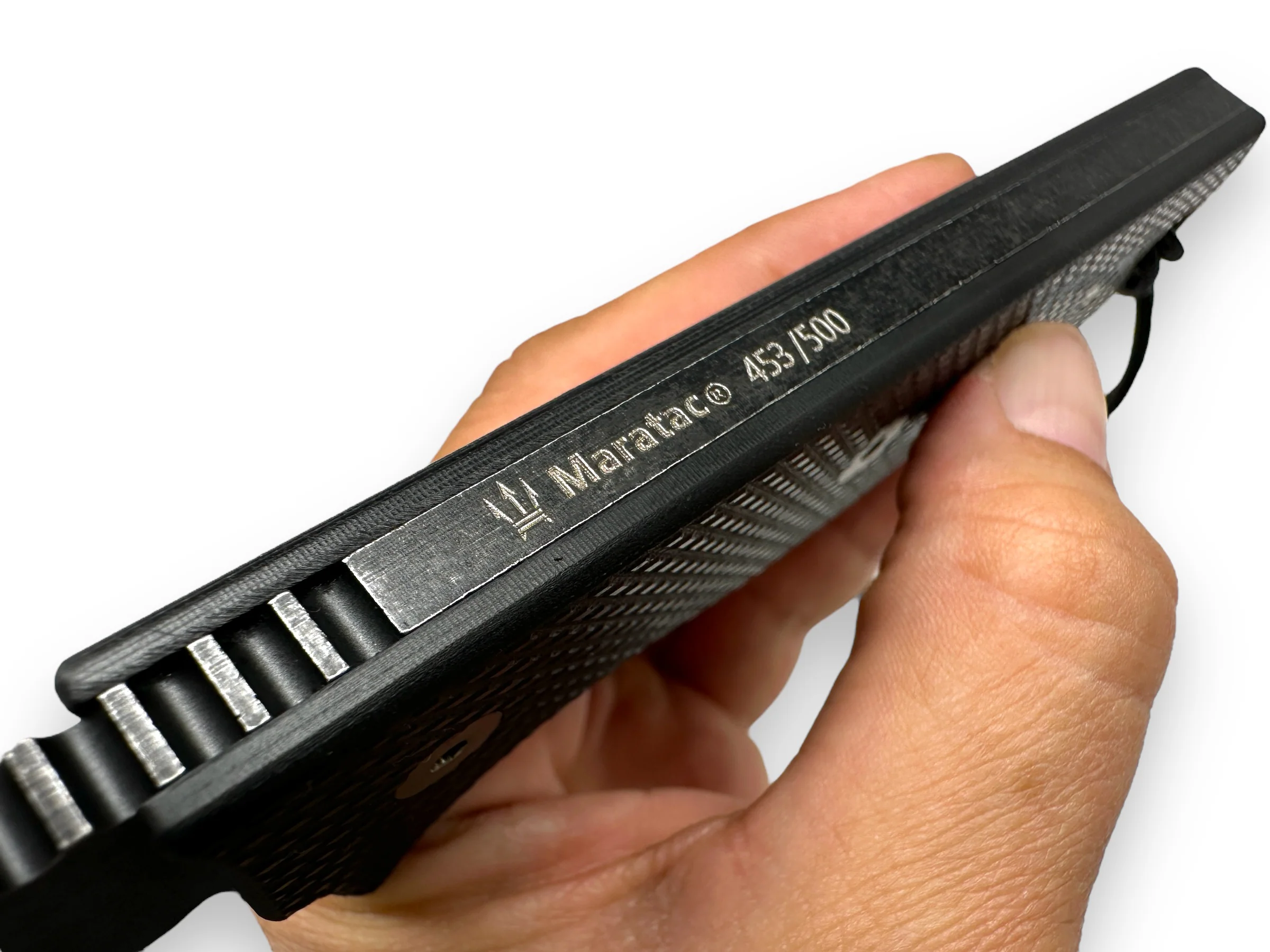 R4A - Ready 4 Action Knife / D2 Fixed Blade ( G10 Black Scales ) - Image 7