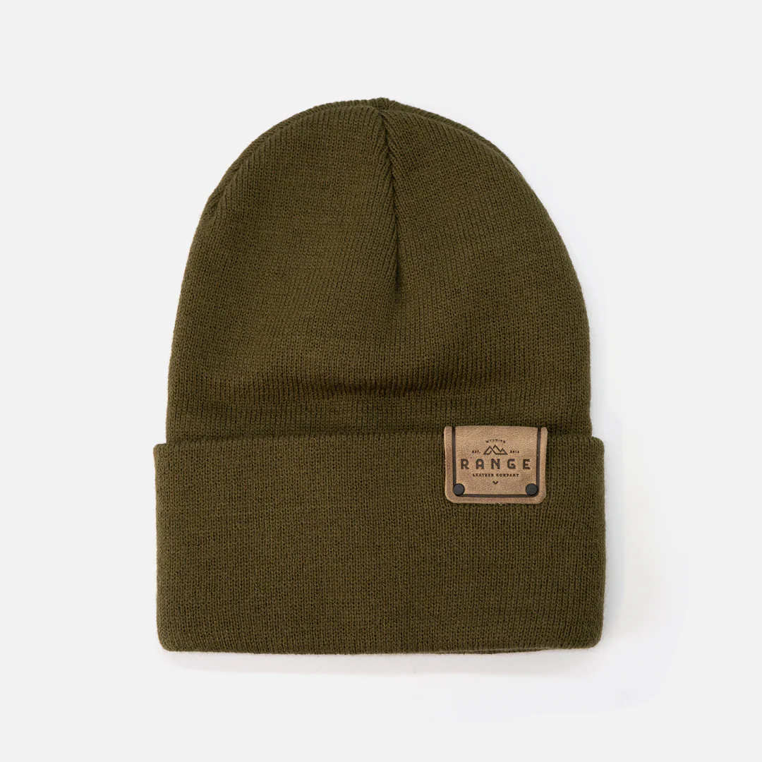 Range Leather Knit Beanie - Image 3