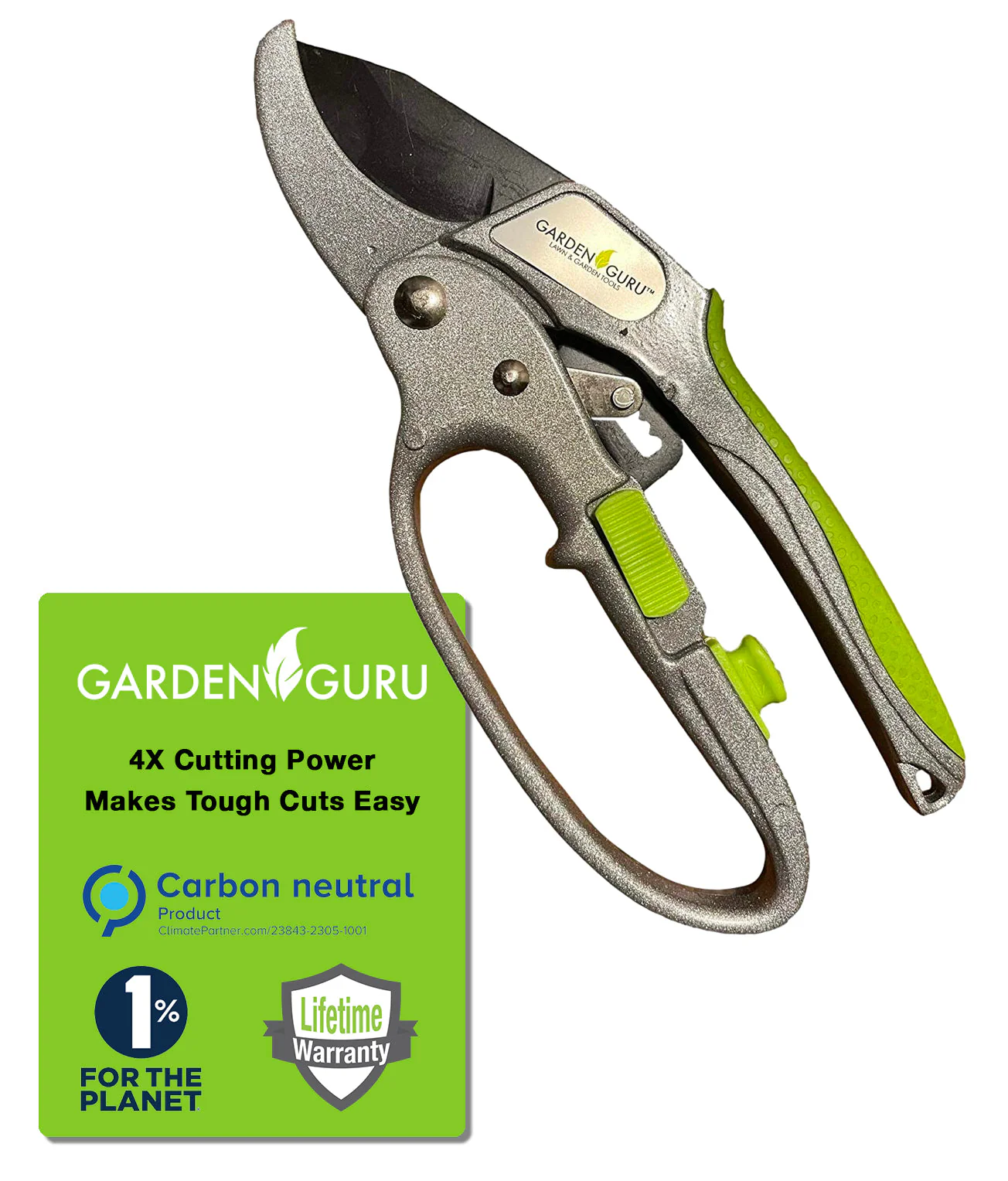 Ratchet Garden Pruning Shears Clippers Deluxe - Image 2