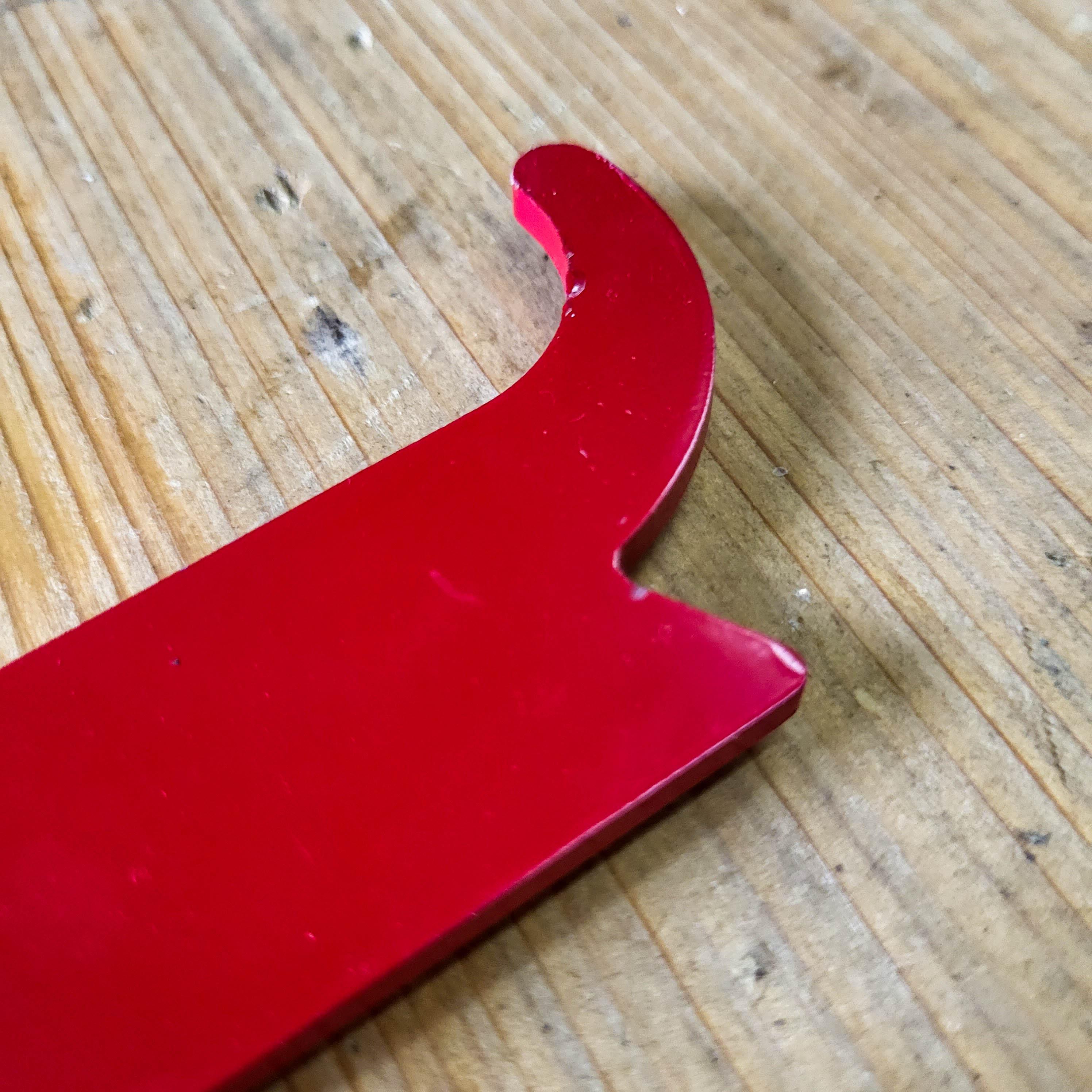 Red Heavy Duty J Hook Hive Tool - Image 6