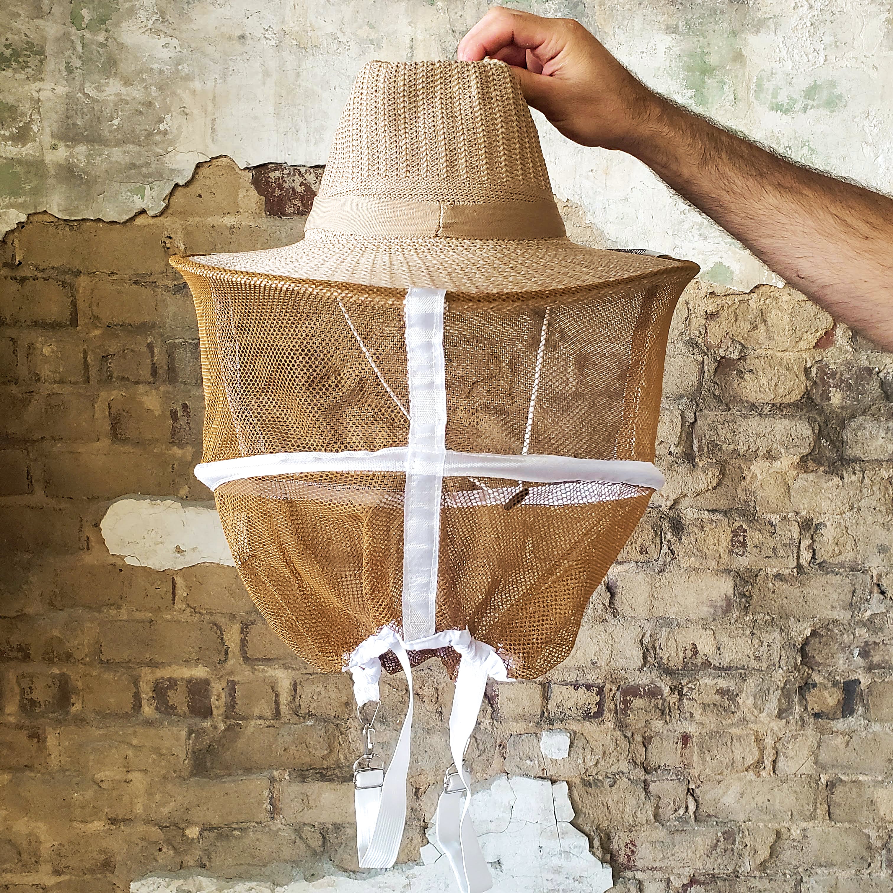 Round Hat with Veil and Straps - Image 2
