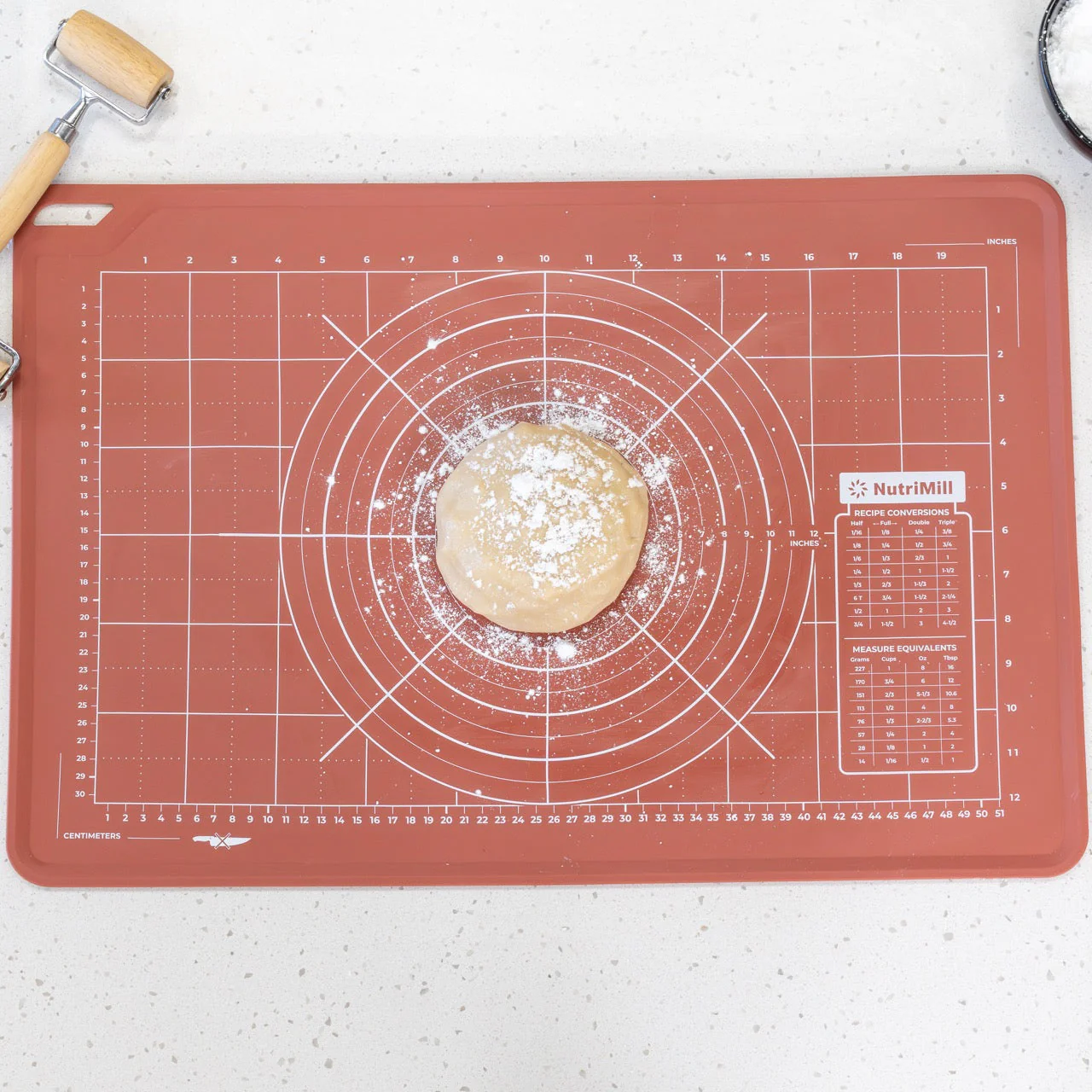 Silicone Dough Mat - Small 16" x 24" - Image 2