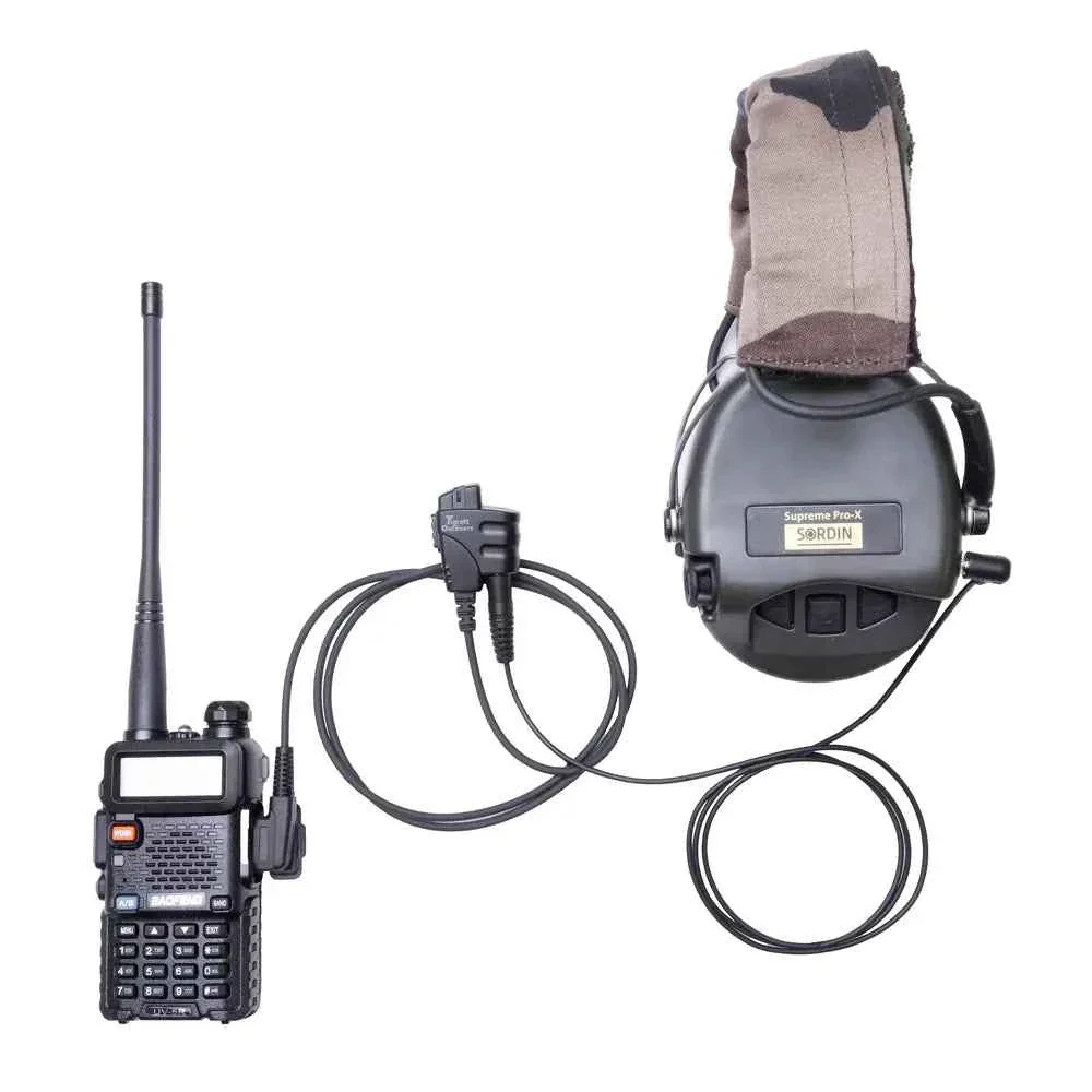 SMC cable (Shoot, Move, Communicate) Baofeng, Yaesu radios to Auxiliary Port for Electronic Earmuffs - Image 3