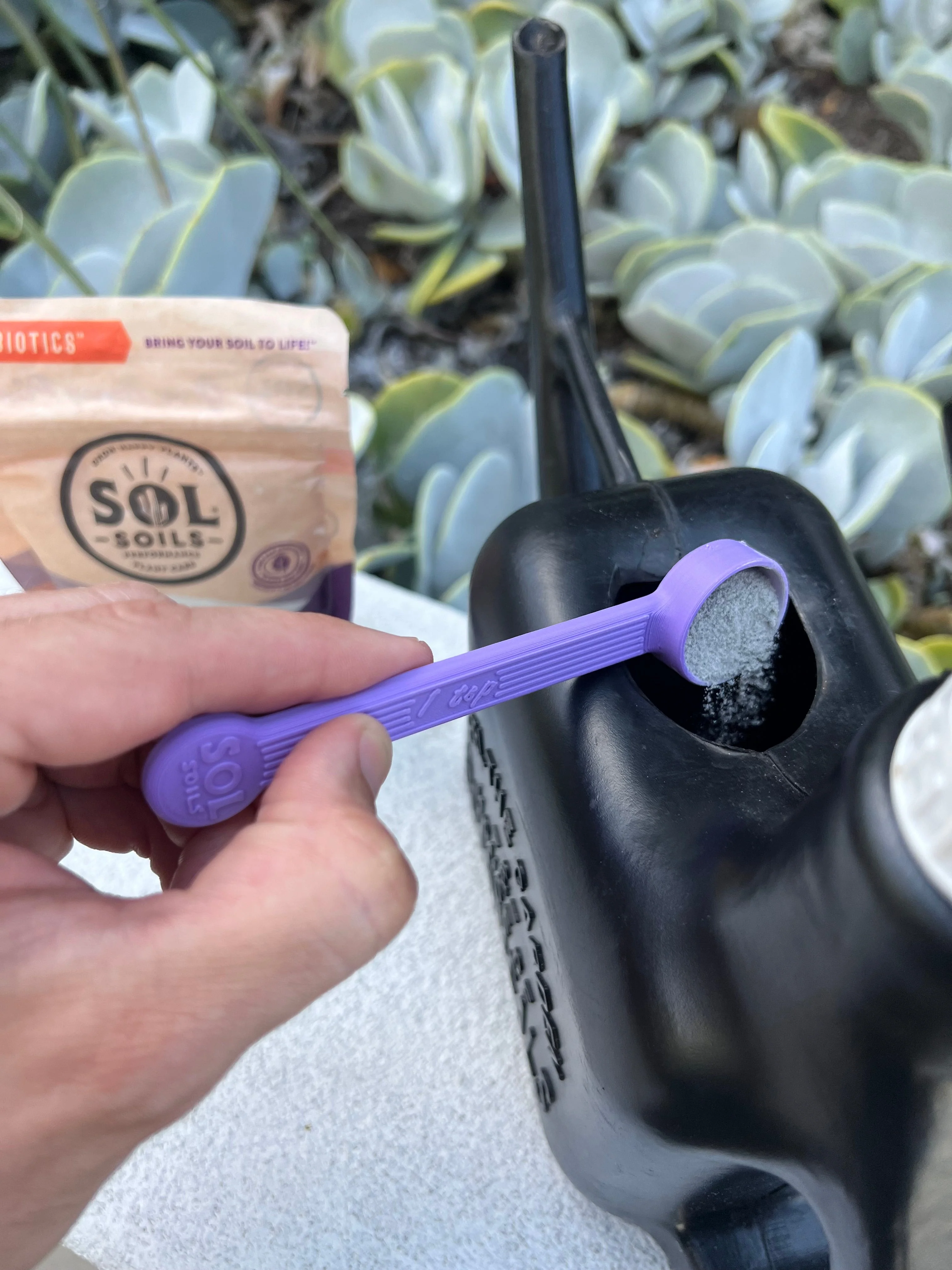 Sol Biotics Purple Powder Spoon - 1 Teaspoon - Image 3