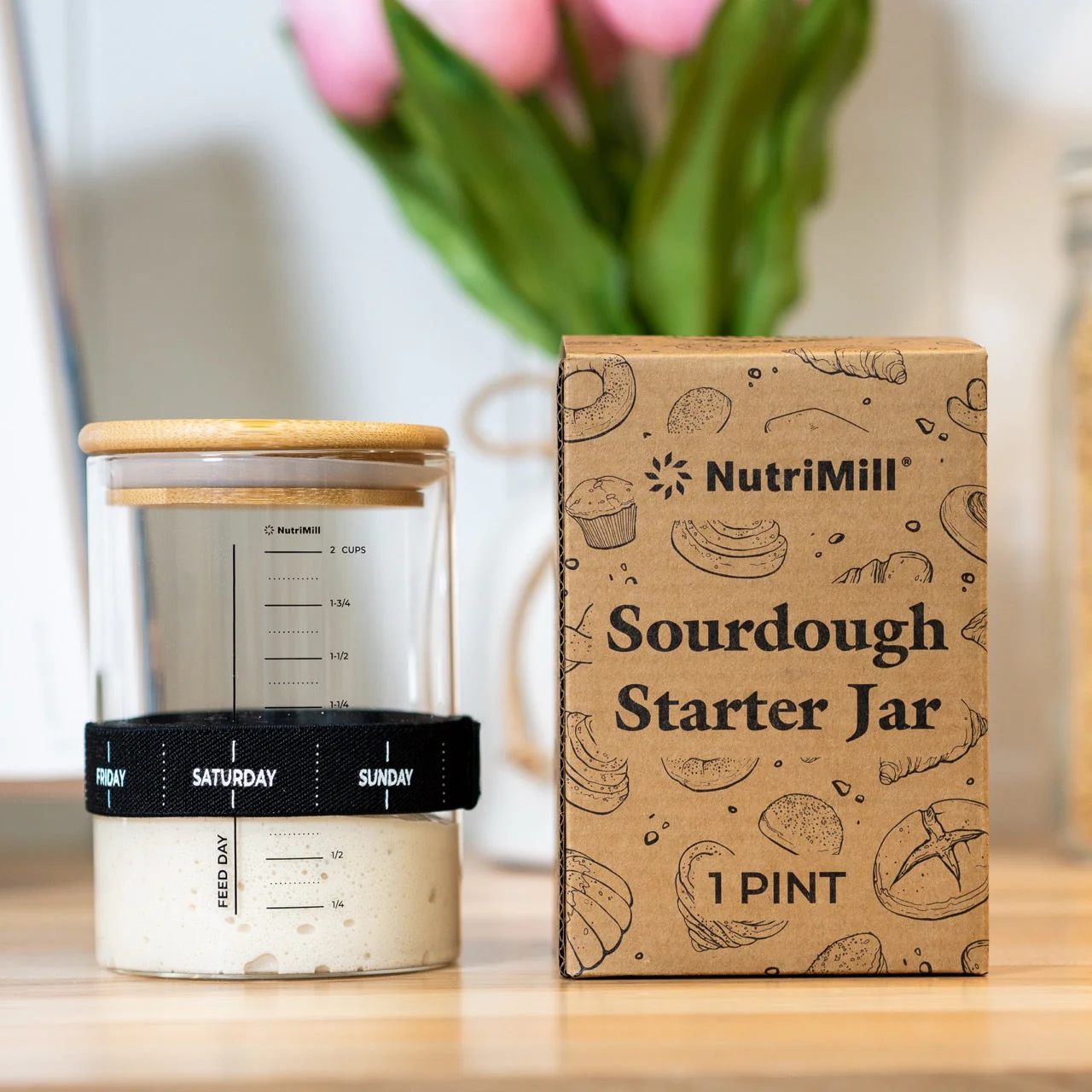 Sourdough Starter Jar - 1 Pint - Image 2