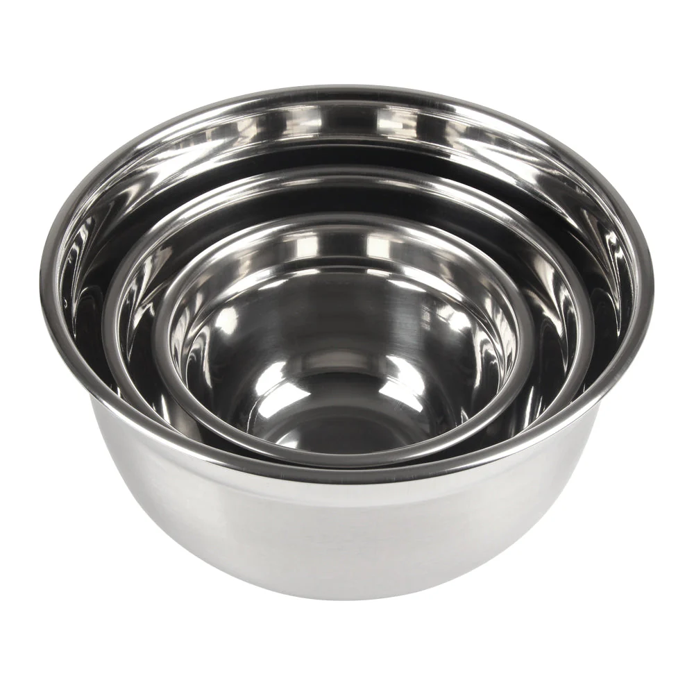 Stainless Steel 3 PC Bowl Set - Image 2