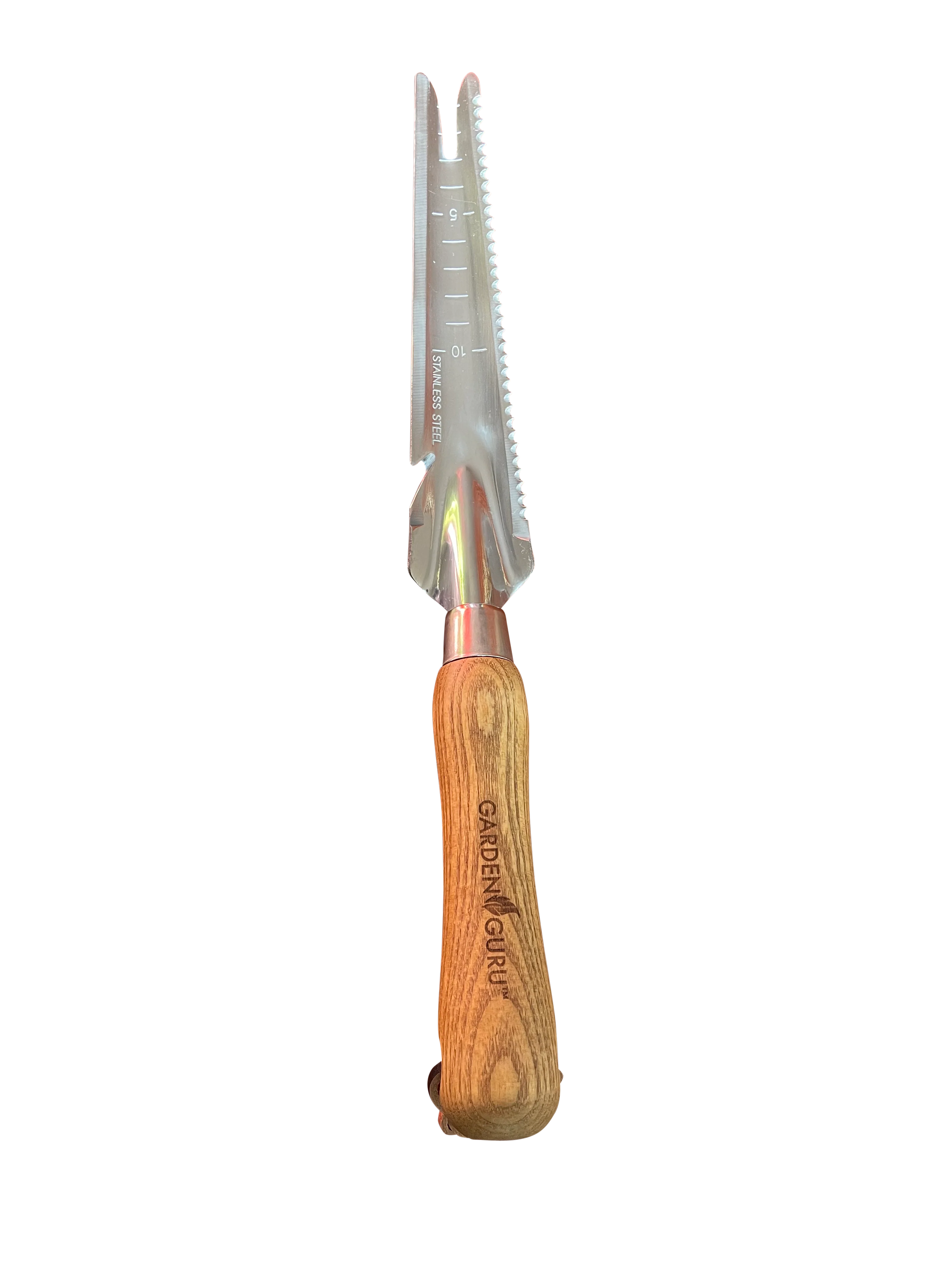 Stainless Steel 5-in-1 Weeder Trowel (classic wood handle) - Image 5