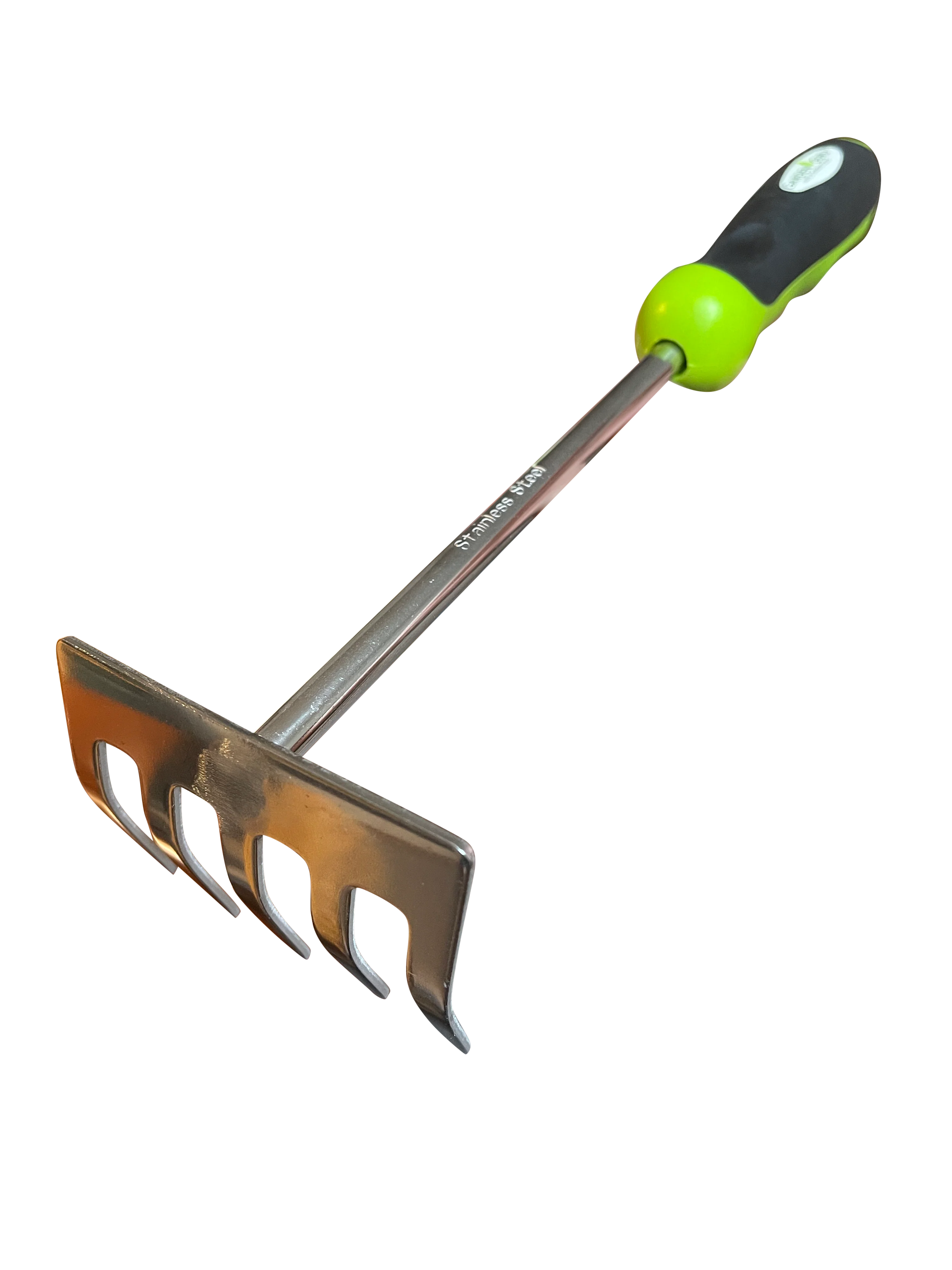 Stainless Steel 5 Tine Rake Cultivator Tiller Tool - Image 3