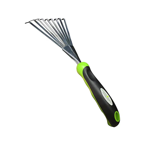 Stainless Steel 6pc Gardening Tool Set (Includes Trowel Transplanter Rake Weeder Cultivator Fork) - Image 3