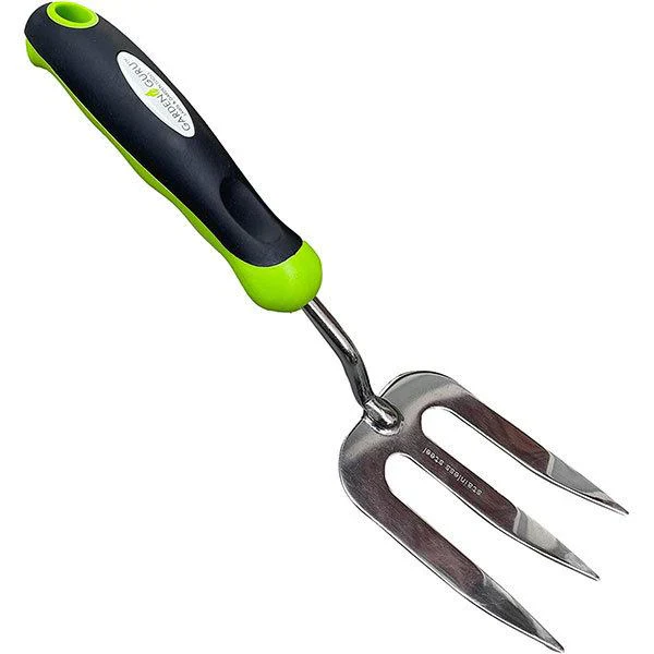 Stainless Steel 6pc Gardening Tool Set (Includes Trowel Transplanter Rake Weeder Cultivator Fork) - Image 4