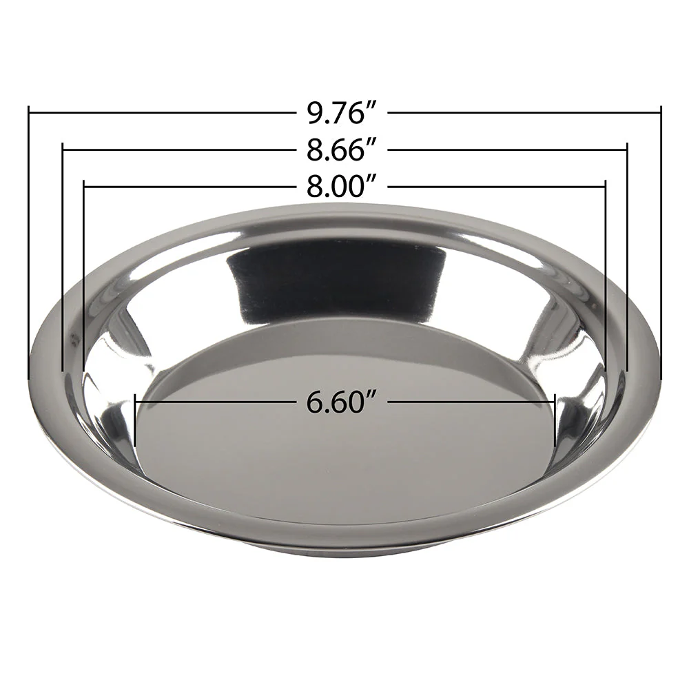 Stainless Steel 9" Pie Pan - Image 6