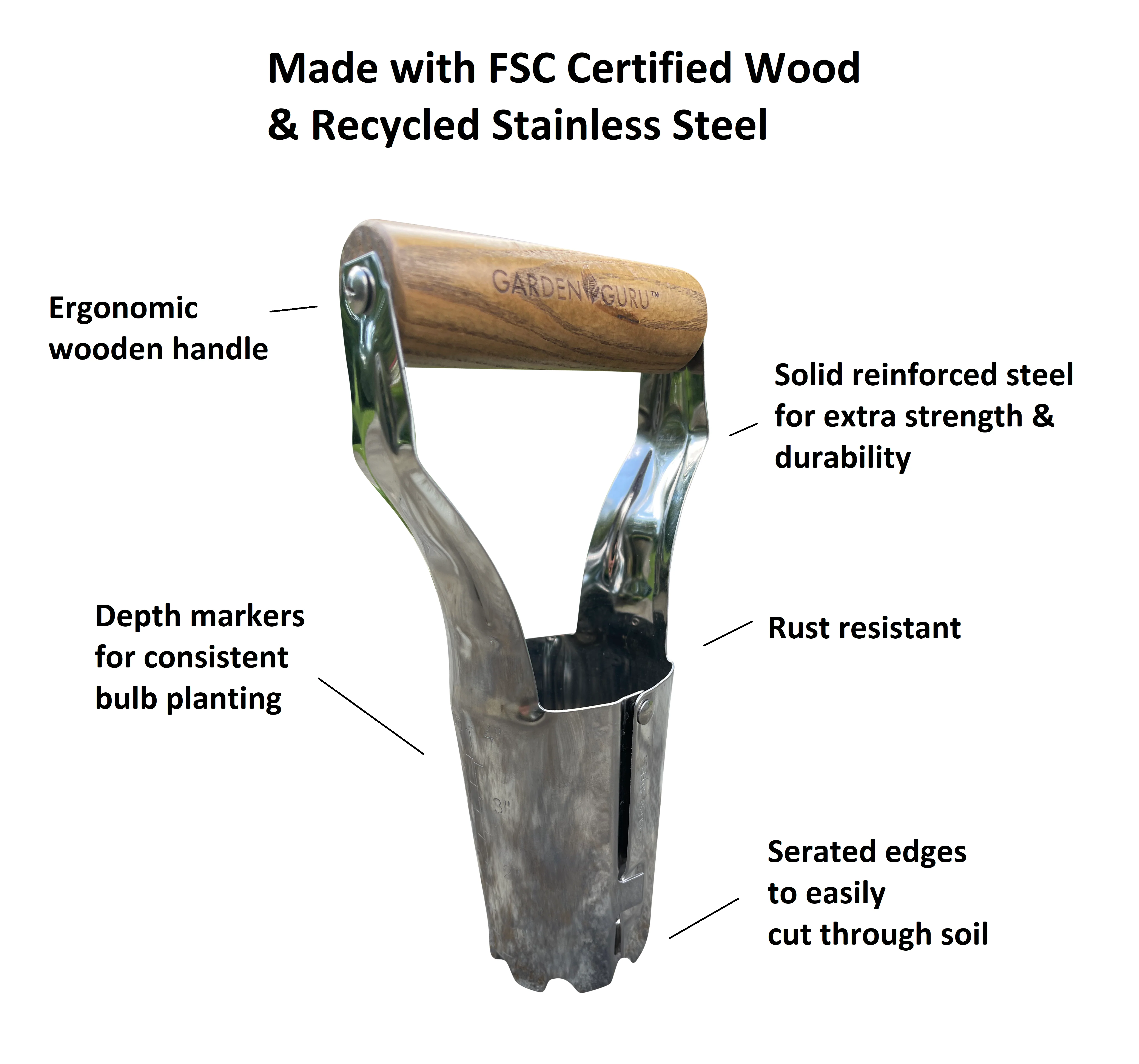 Stainless Steel Garden Bulb Planter - Image 5