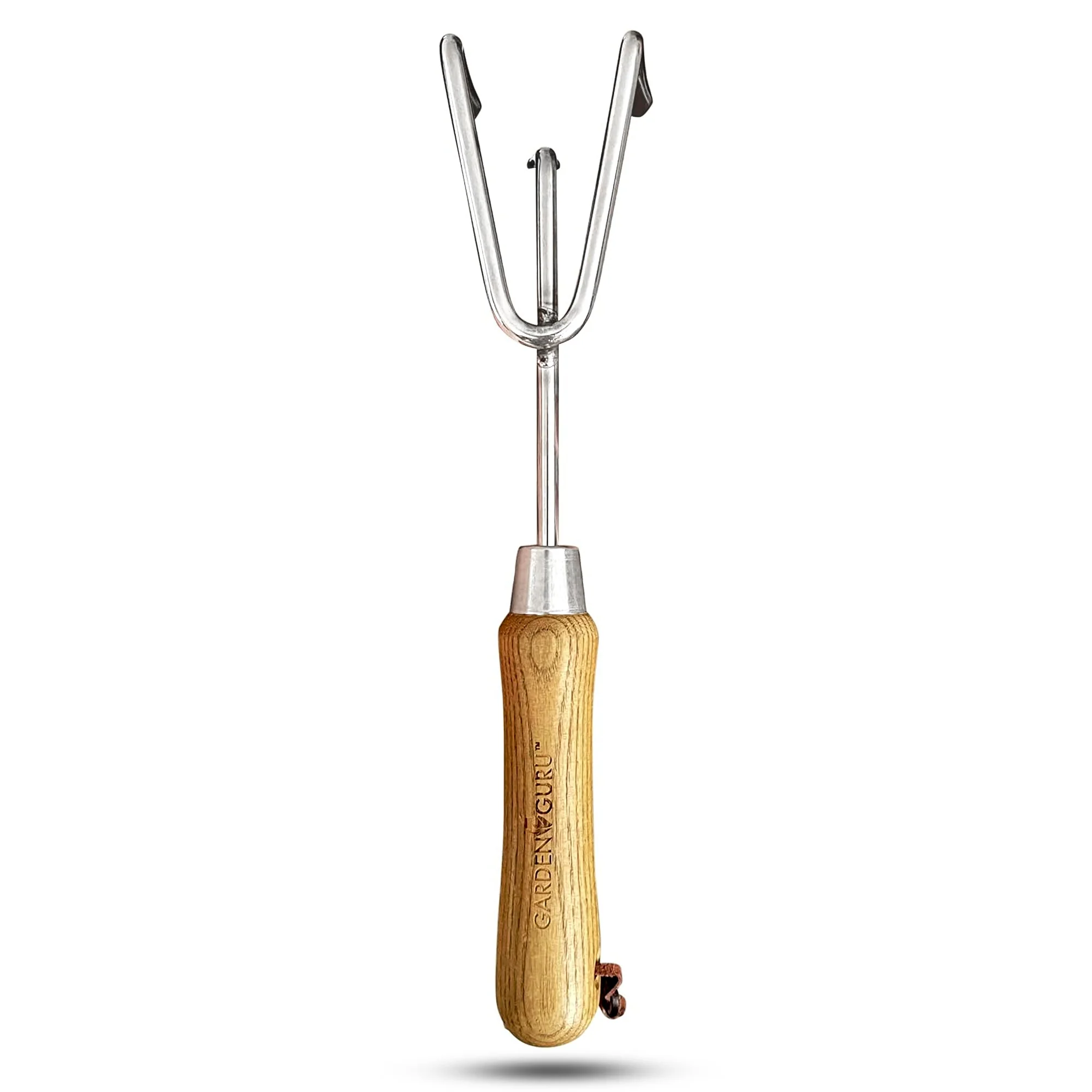 Stainless Steel Garden Cultivator (classic wood handle) - Image 5