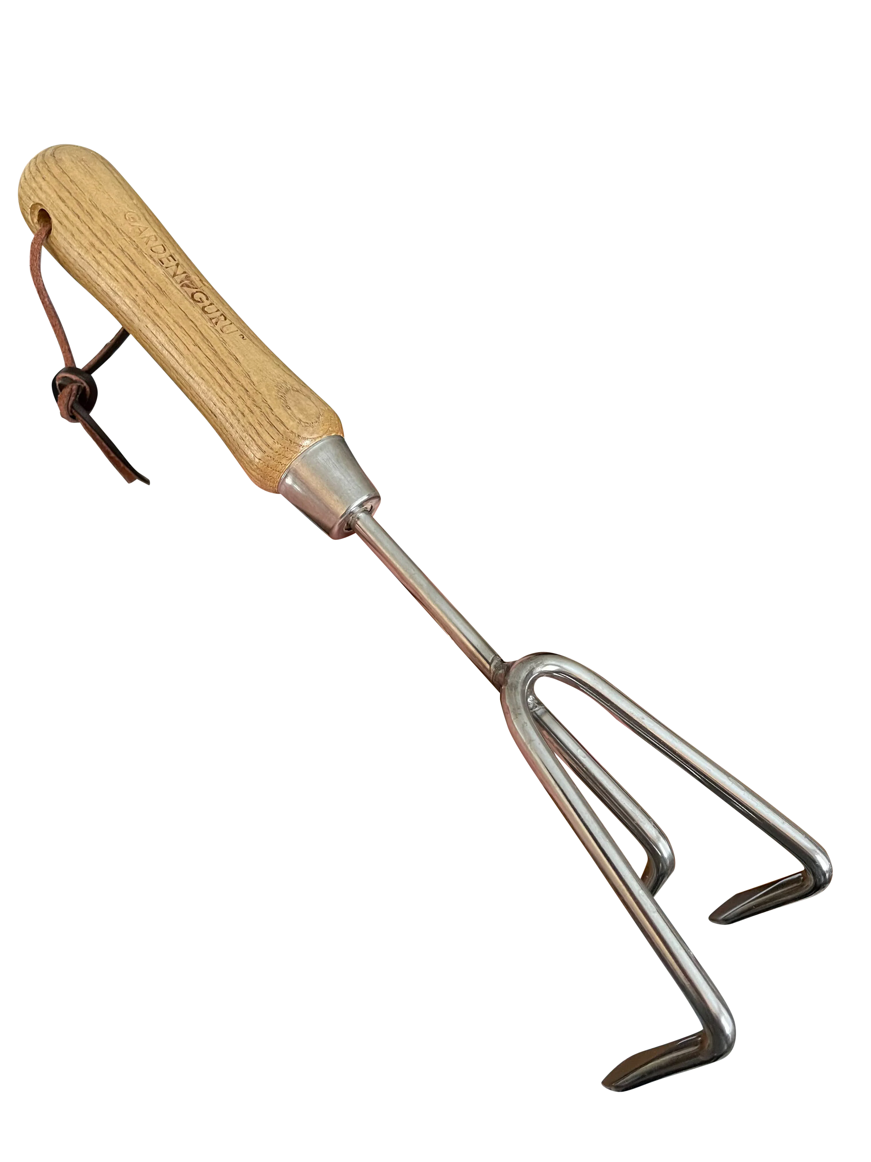 Stainless Steel Garden Cultivator (classic wood handle) - Image 6