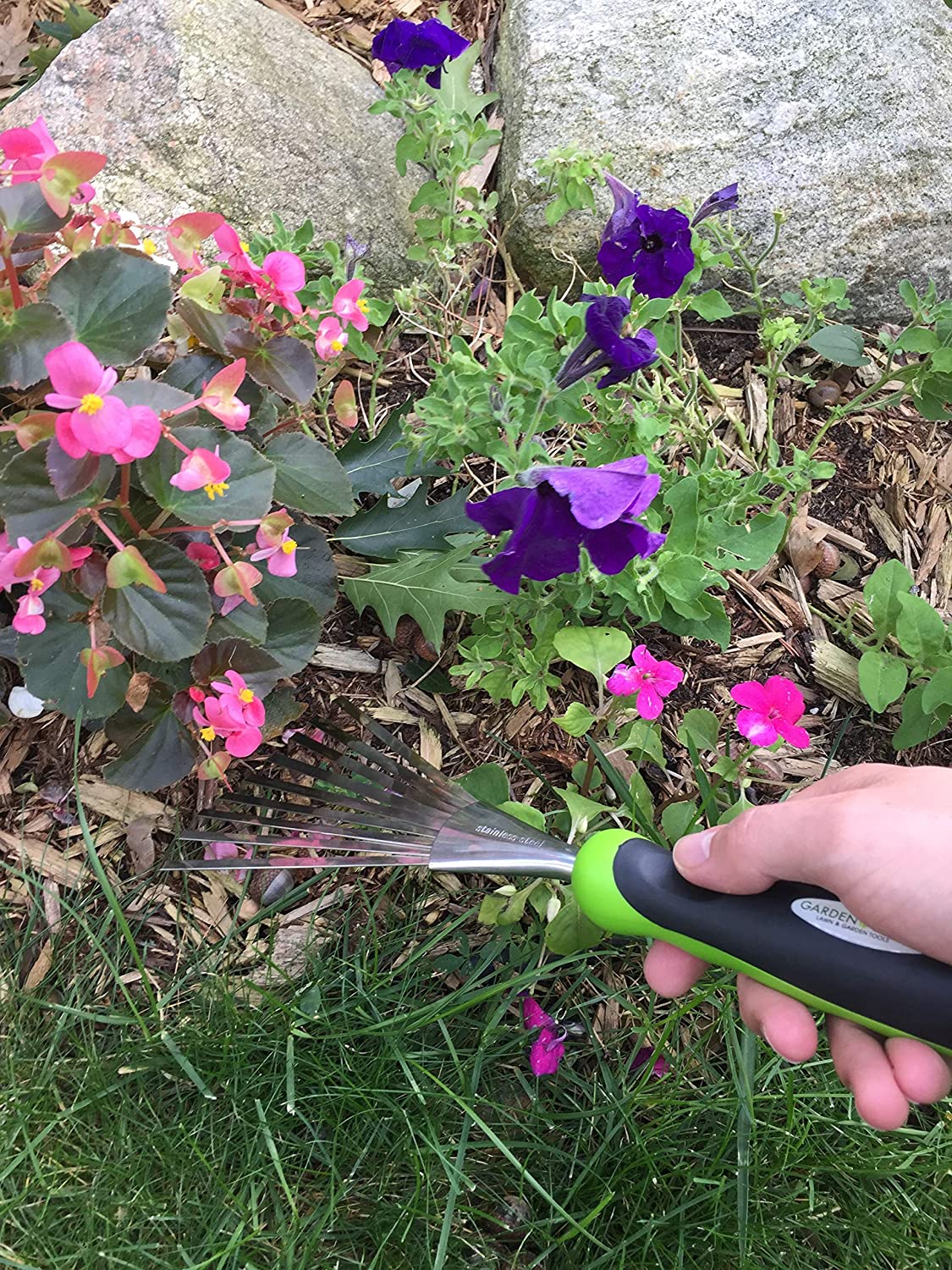 Stainless Steel Garden Hand Rake Tool - Image 8