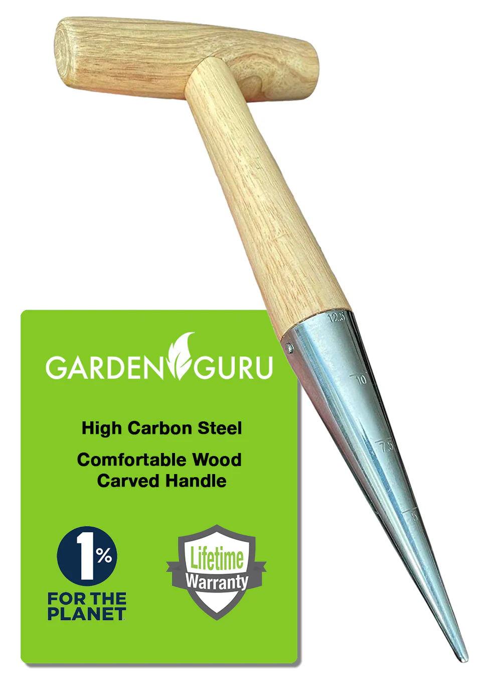 Steel Garden Dibber Planting Tool - Image 2