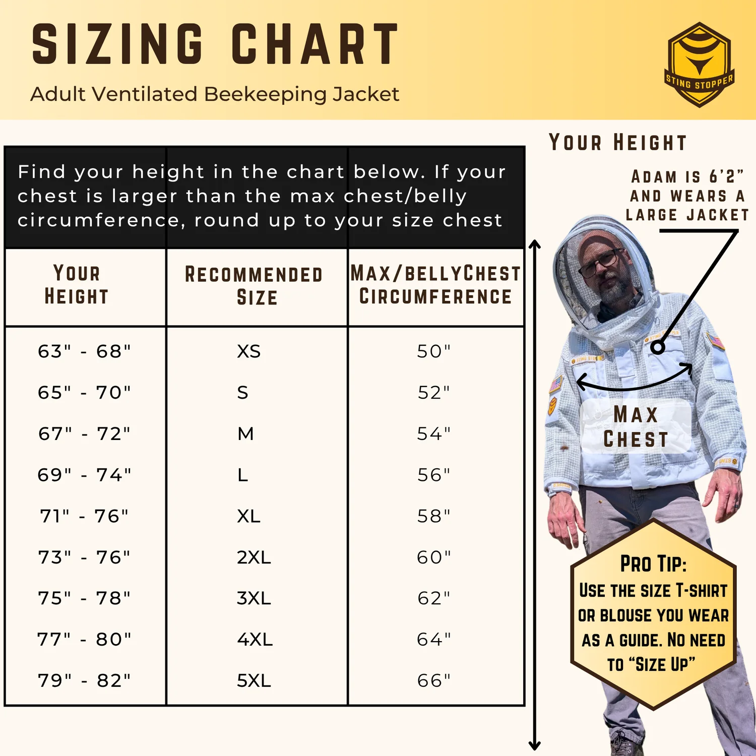 Sting Stopper Professional Ventilated Beekeeping Jacket - Beekeeper White - Image 3