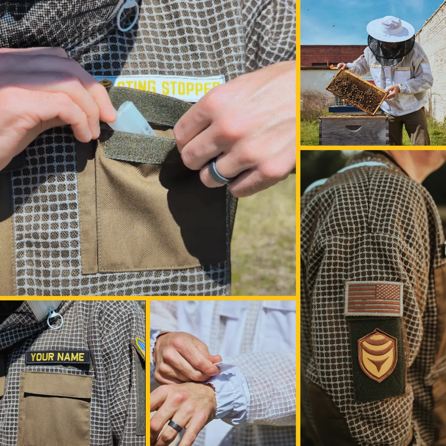 Sting Stopper Professional Ventilated Beekeeping Jacket - Beekeeper White - Image 7