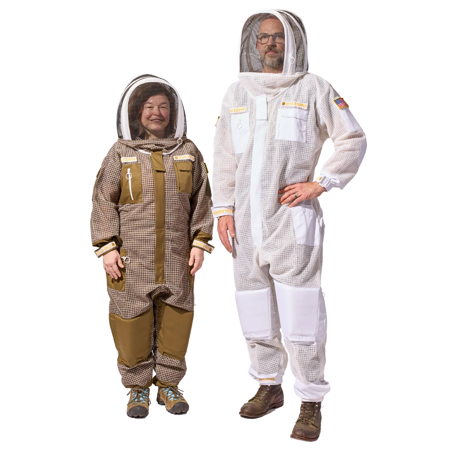 Sting Stopper Professional Ventilated Beekeeping Suit - Beekeeper White - Image 13