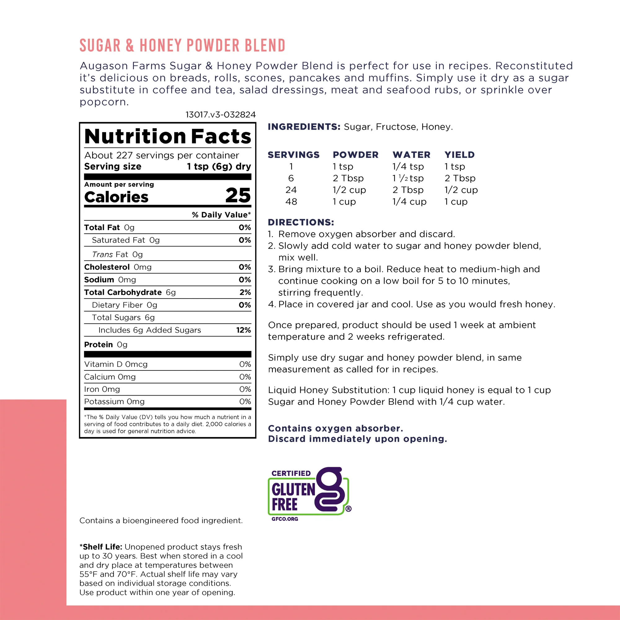 Sugar & Honey Powder Blend Can, 227 Servings - Image 5