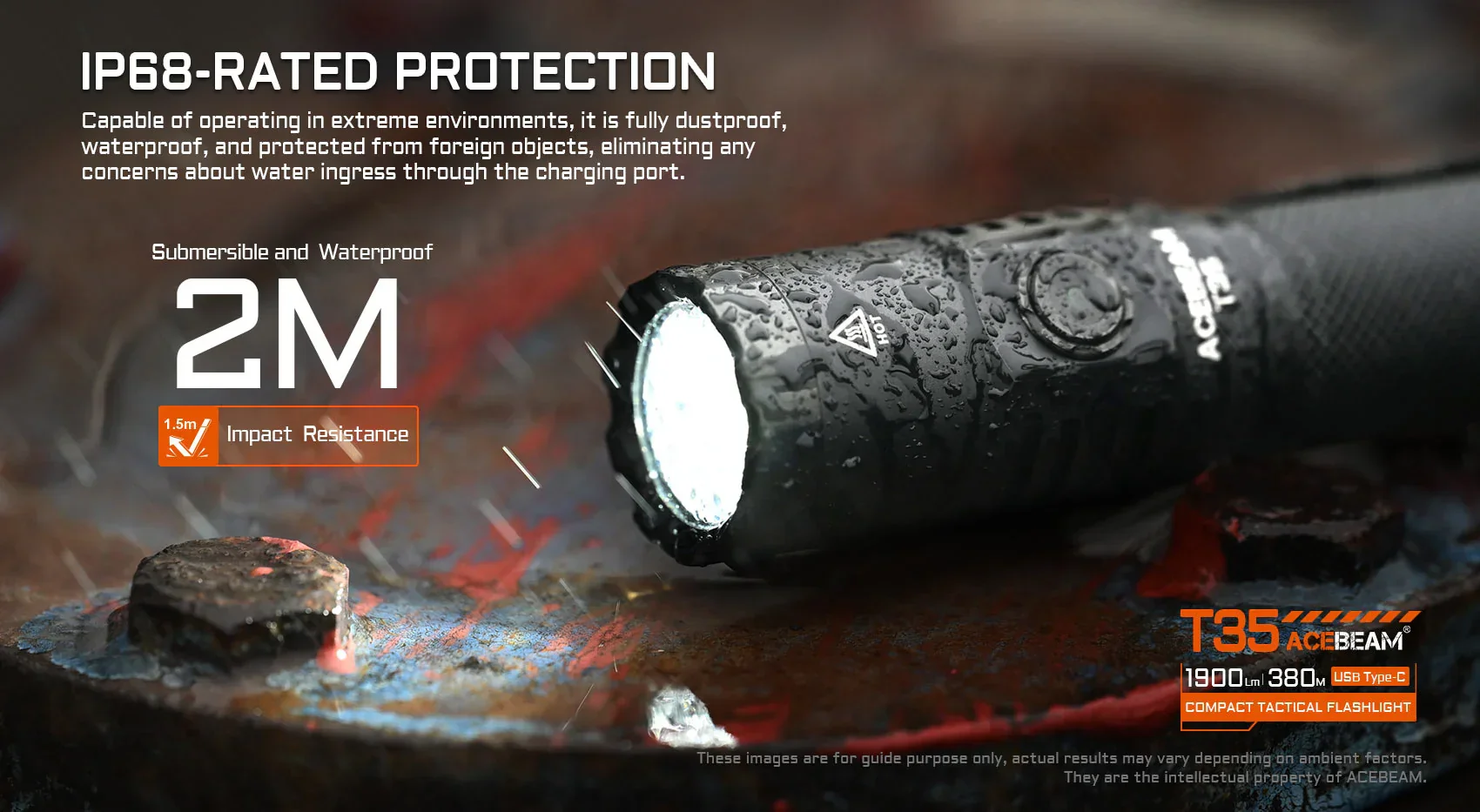 T35 CRTF 18650 Dual Switch Flashlight By Acebeam - Image 15