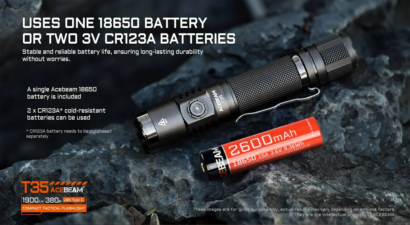 T35 CRTF 18650 Dual Switch Flashlight By Acebeam - Image 16